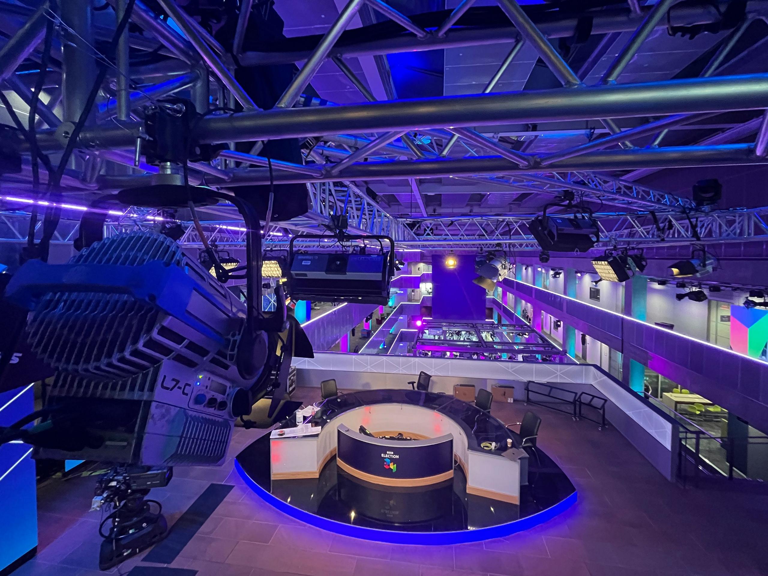 Election sets at BBC Scotland