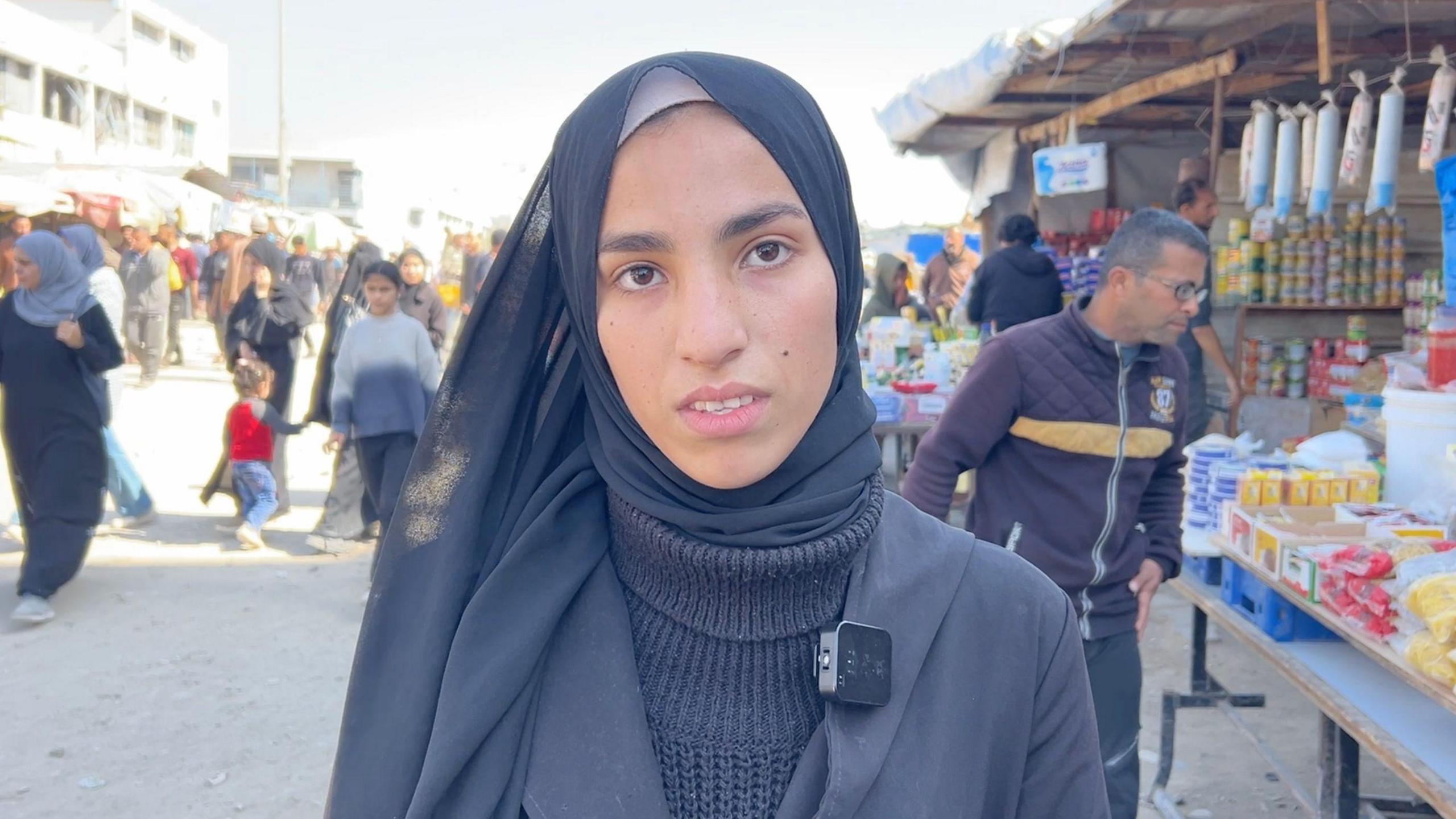 Mariam Abu Mukhimer, a Palestinian student from Khan Younis