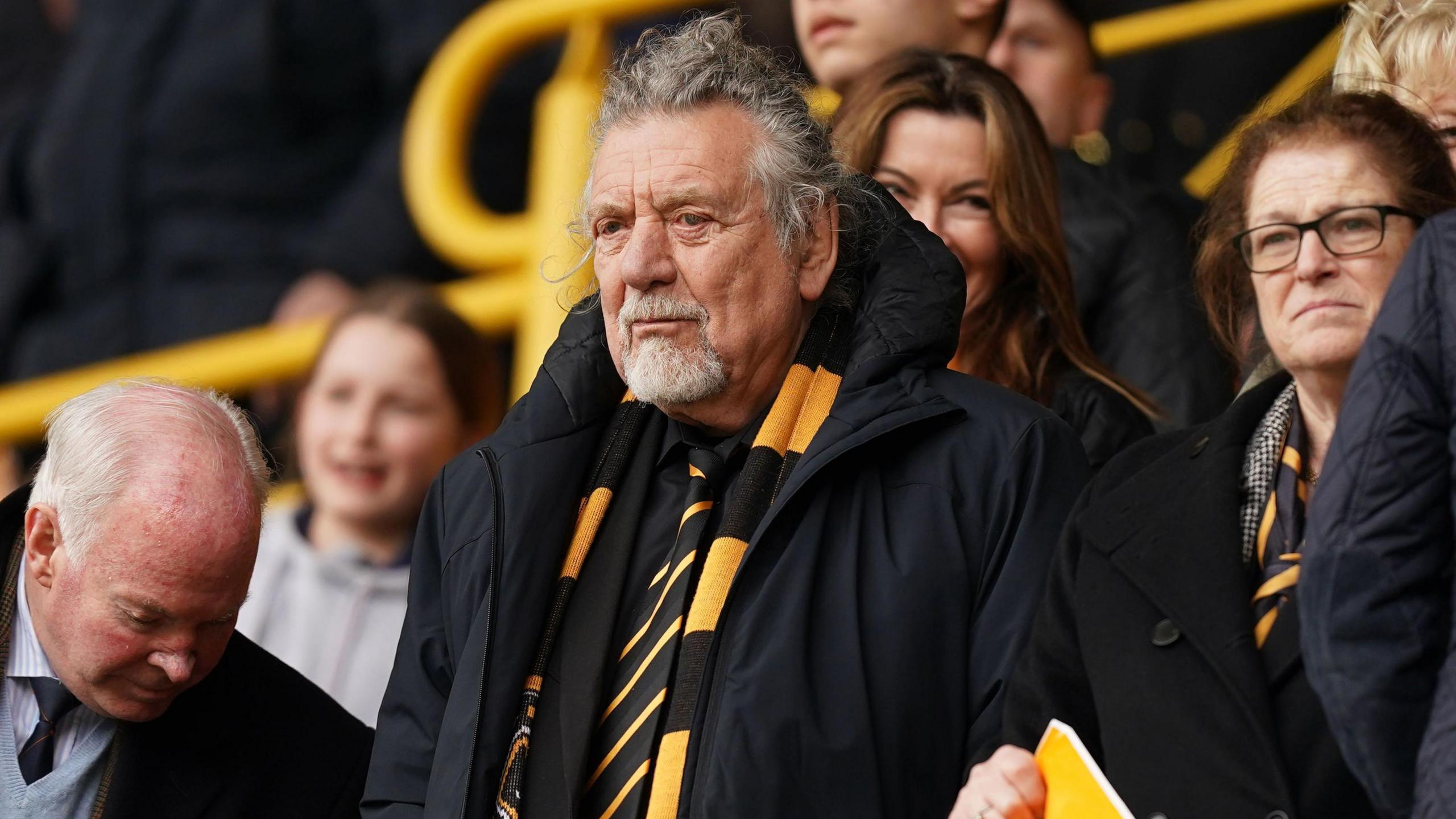 Robert Plant at Molineux football ground