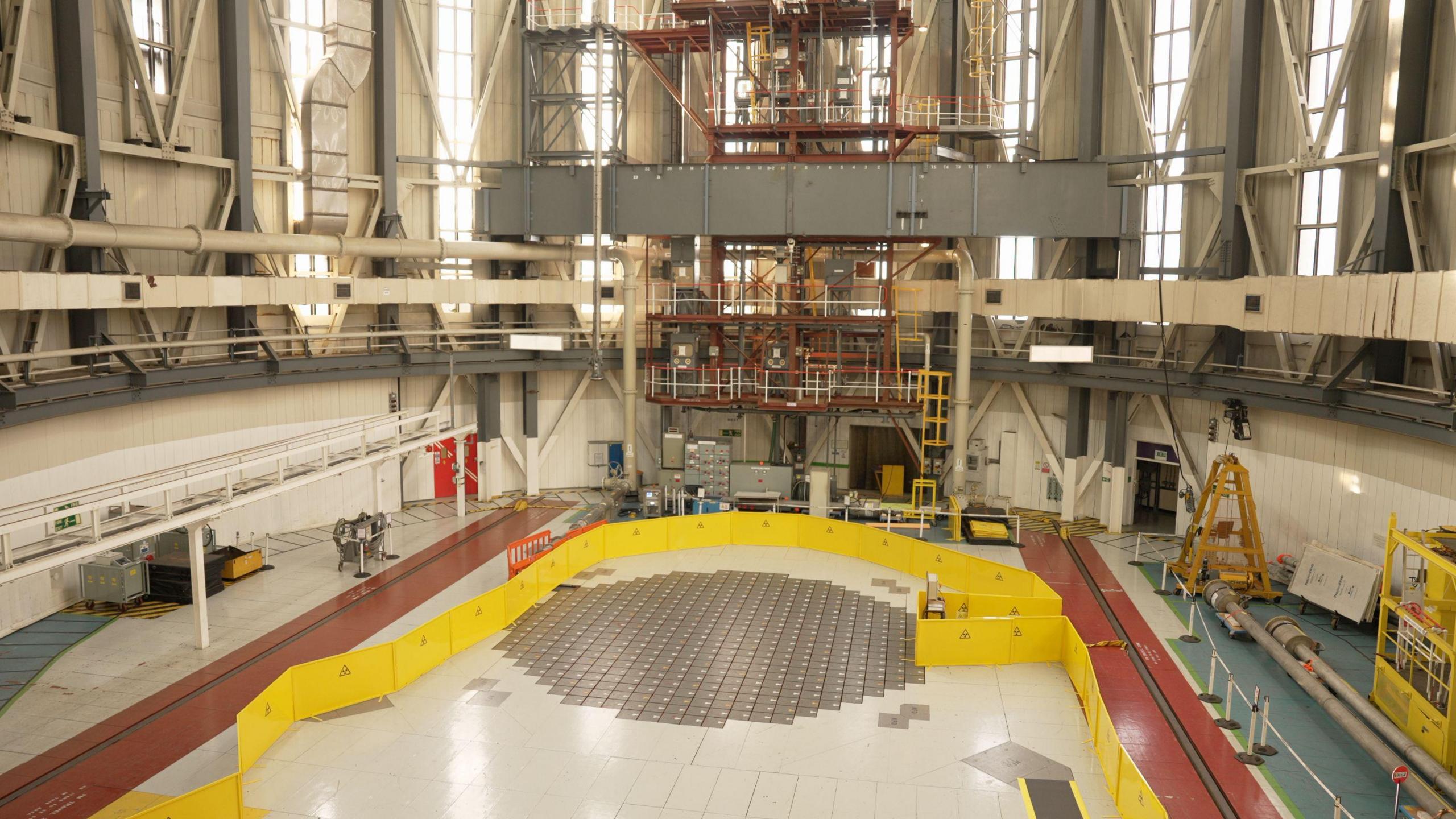 A view of the Reactor Hall floor