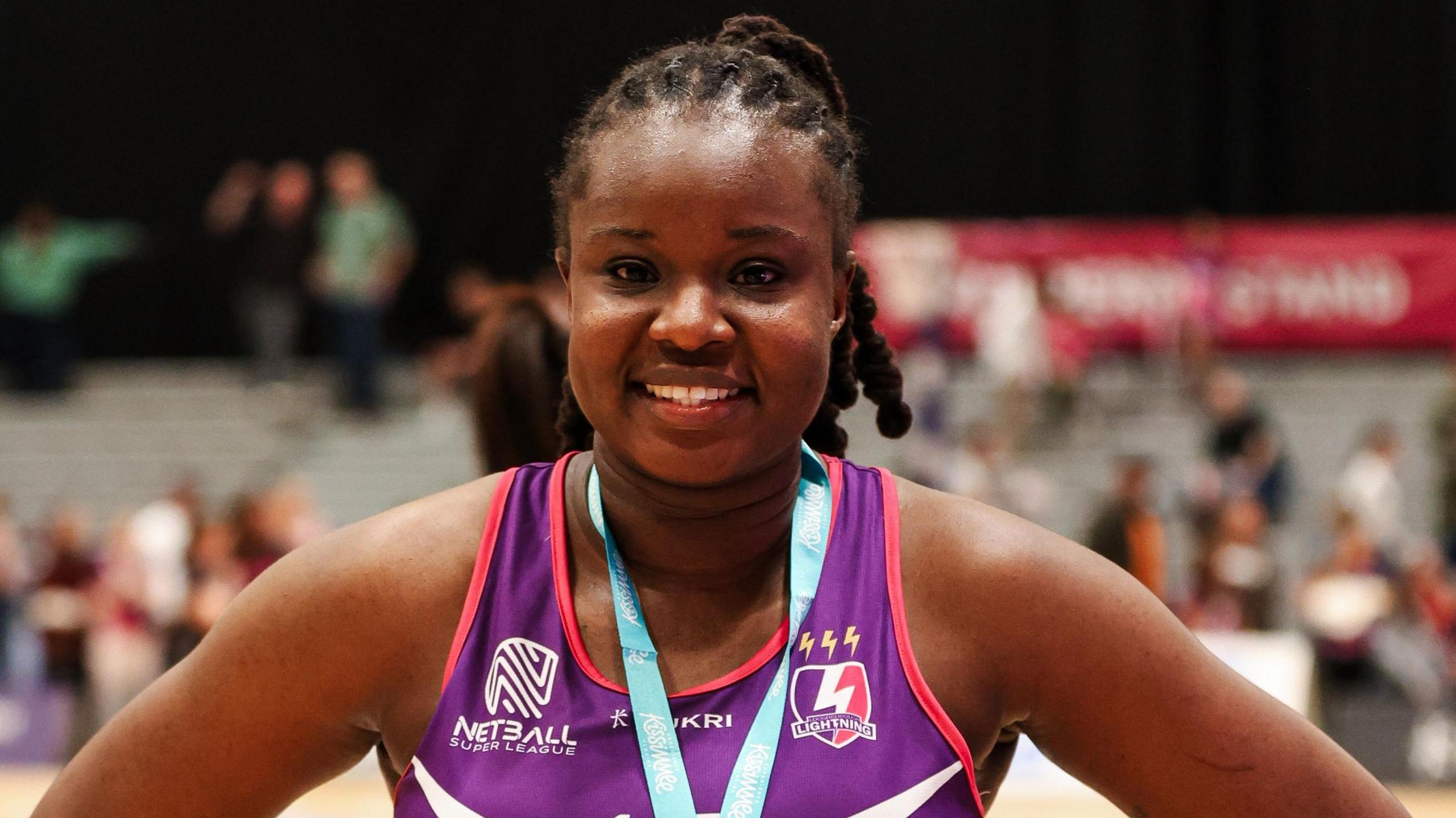 Loughborough Lightning's star shooter Samantha Wallace-Joseph