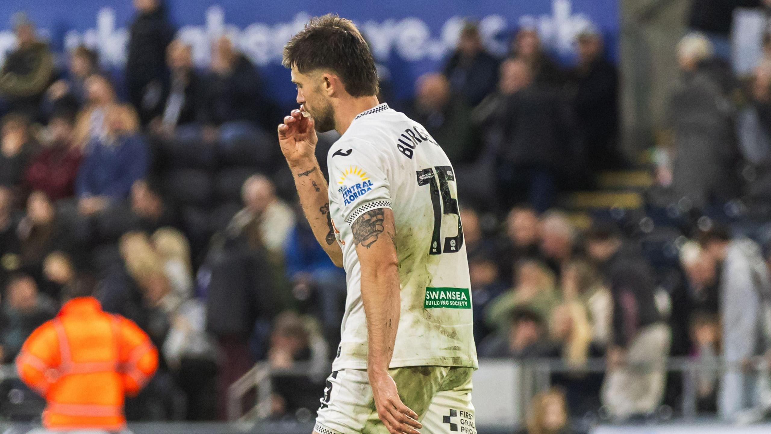 Cameron Burgess after scoring one of his own goals against Ipswich