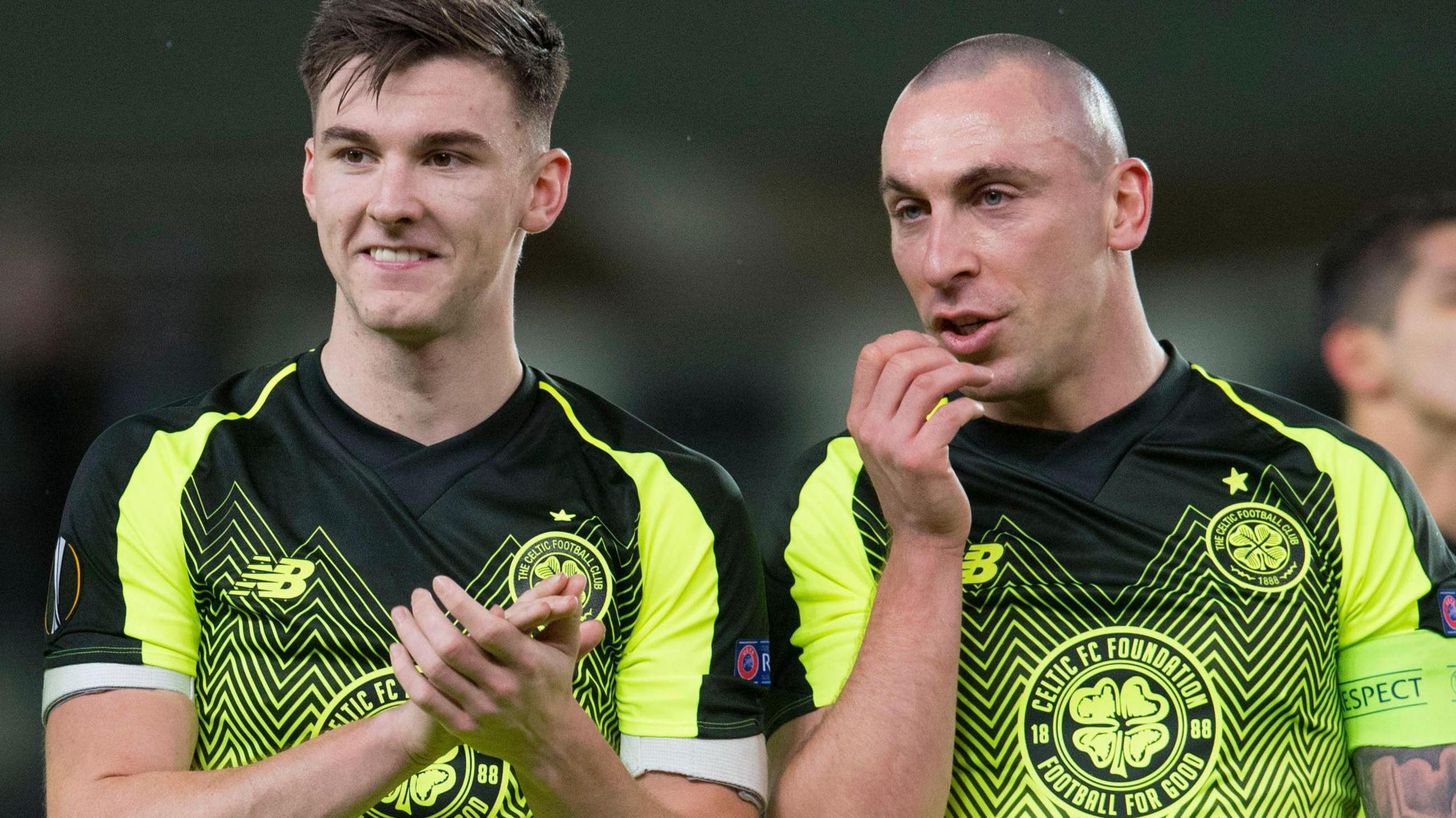 Scott Brown and Kieran Tierney