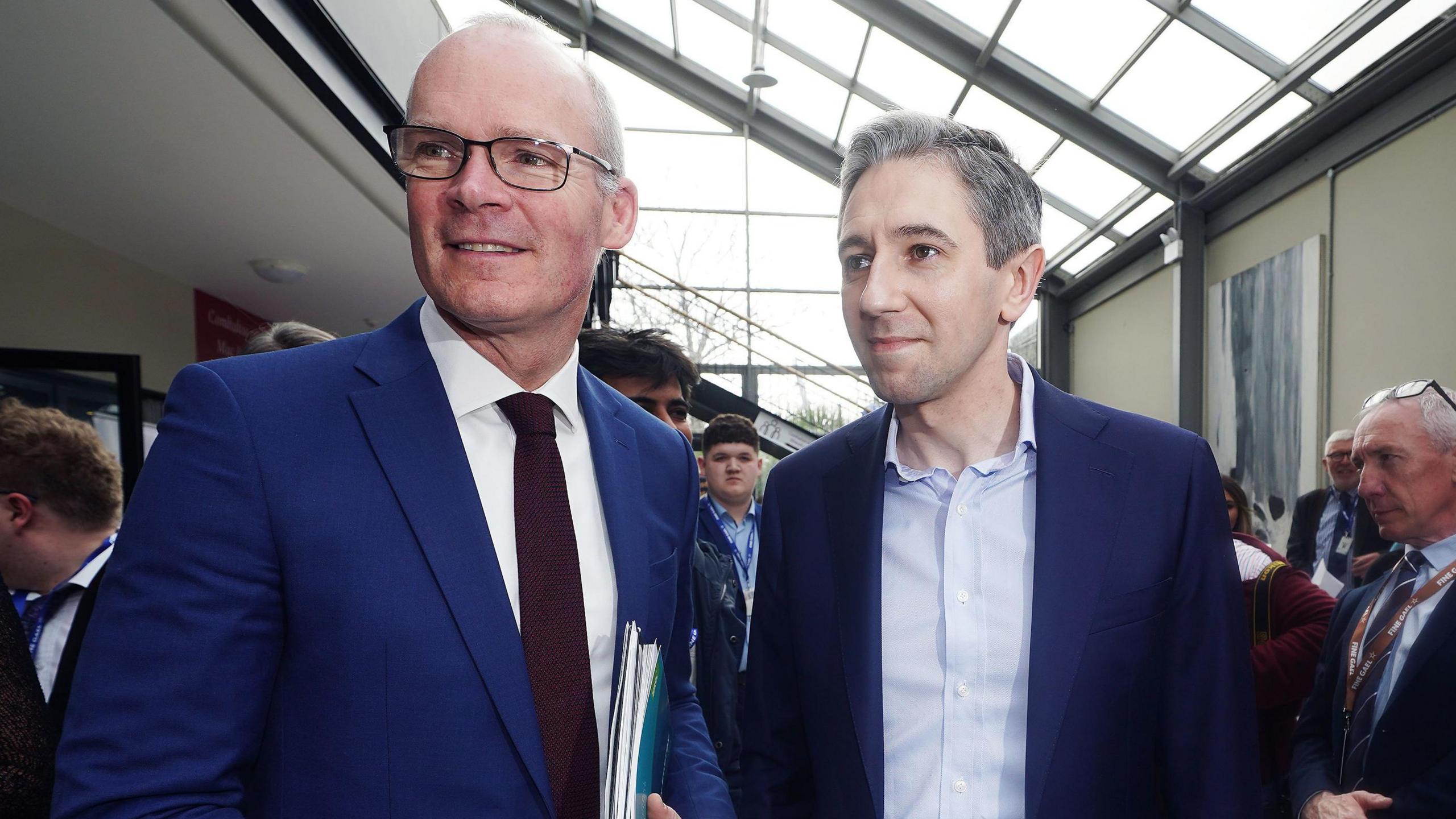 Simon Coveney and Simon Harris