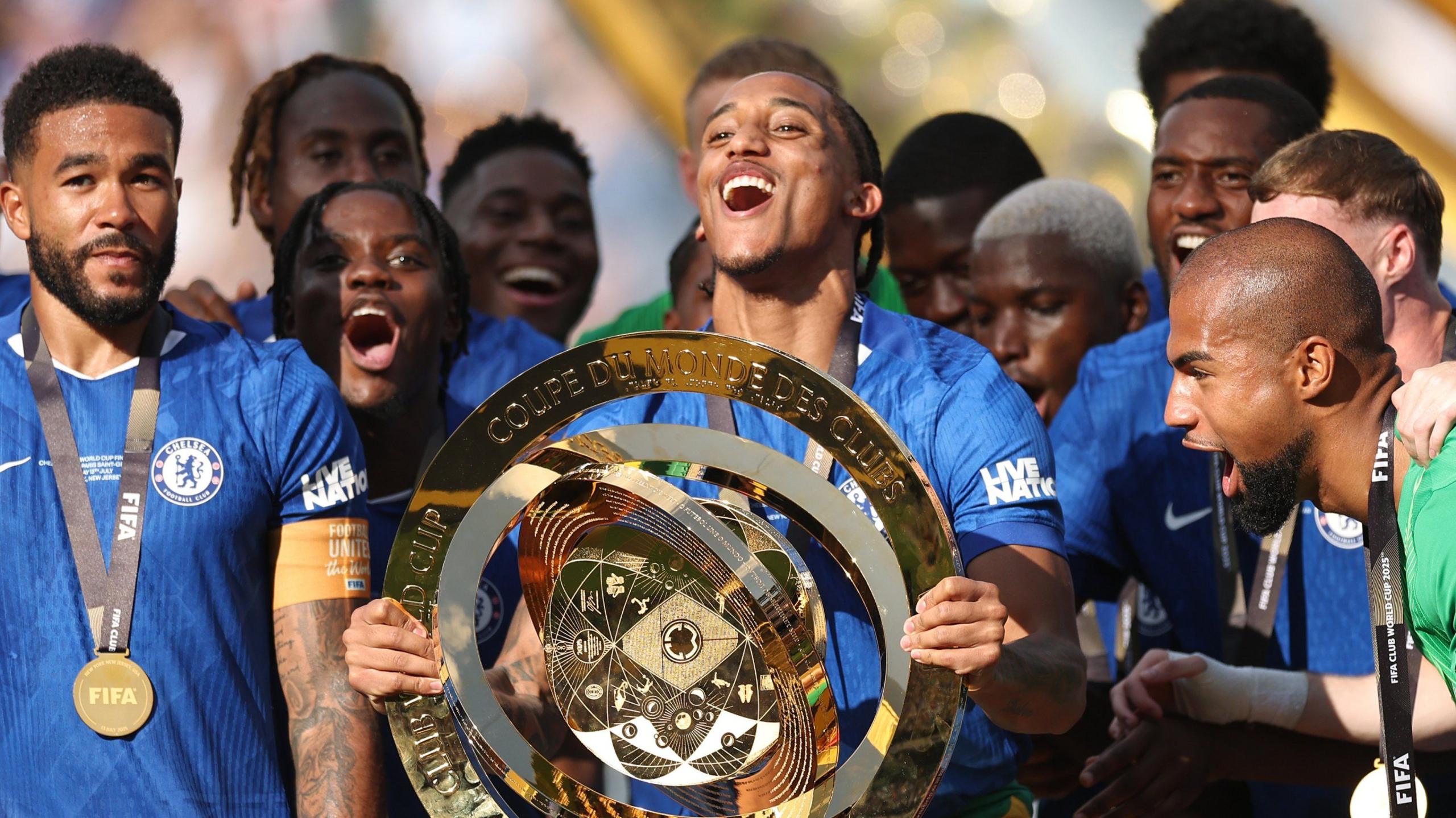 Chelsea players celebrate