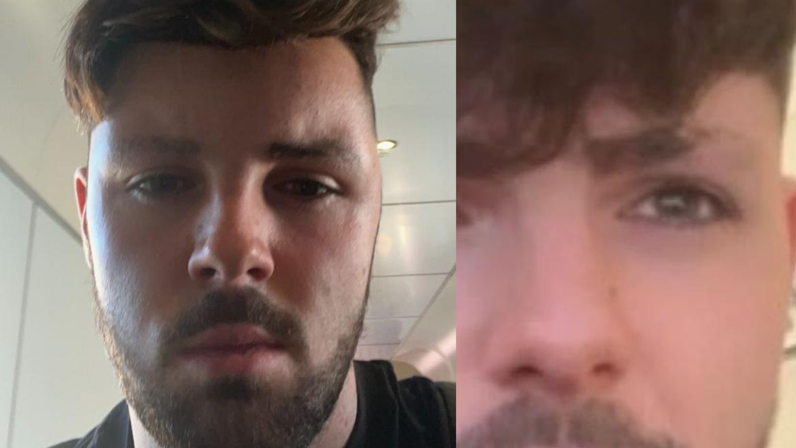 Dau lun o Ruben, gydag aeliau tenau ac un gyda hanner y gwallt wedi mynd