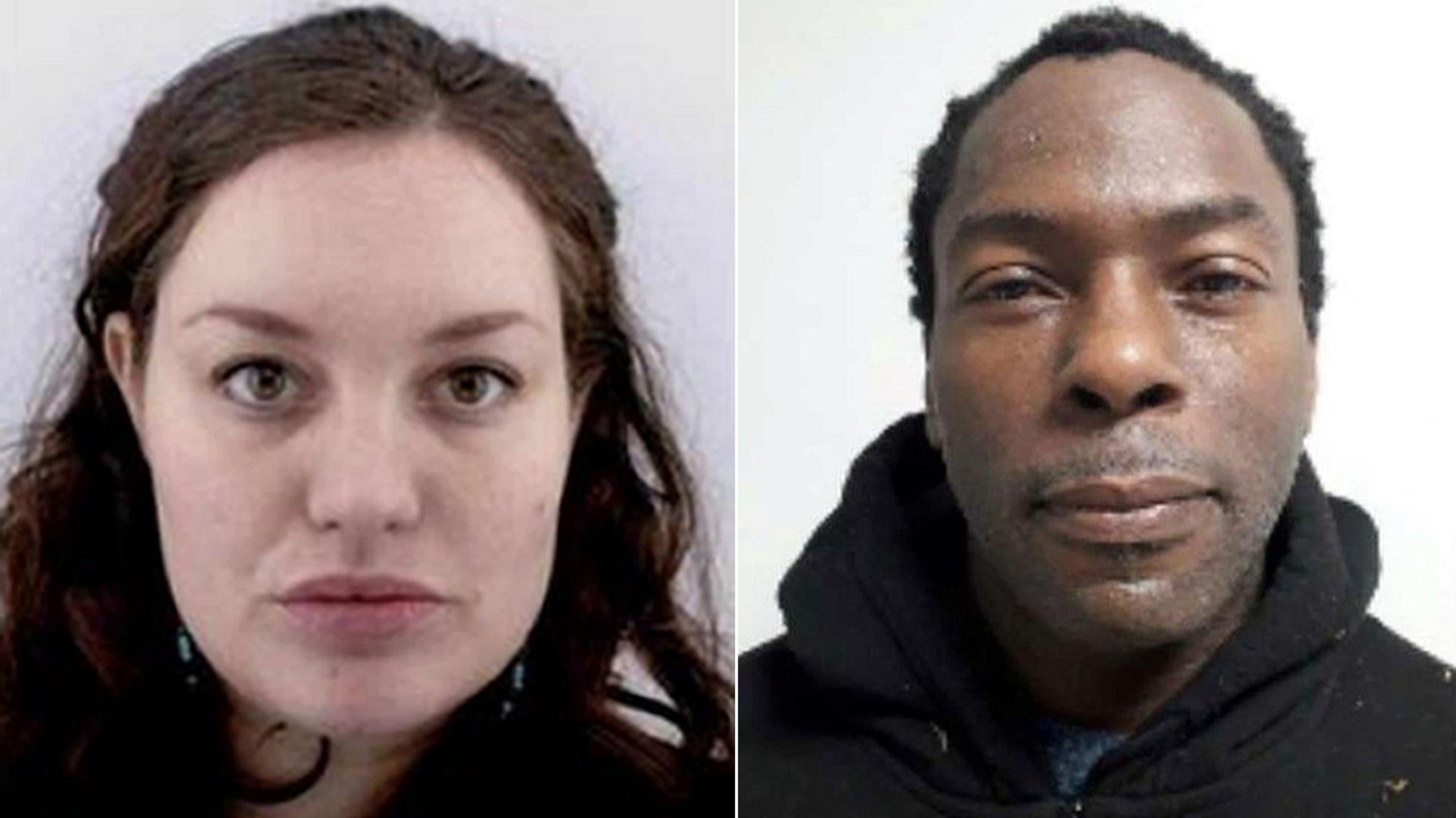 Constance Marten on left and Mark Gordon on right