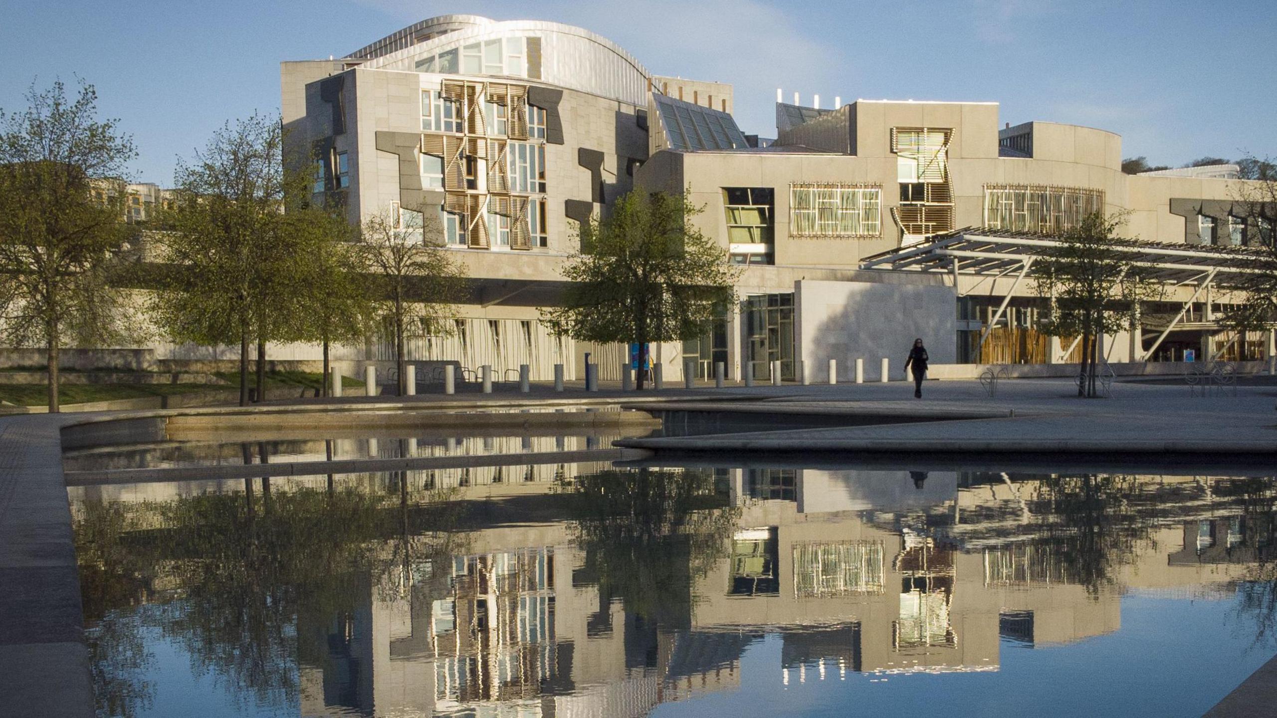 Outside view of the Scottish parliament