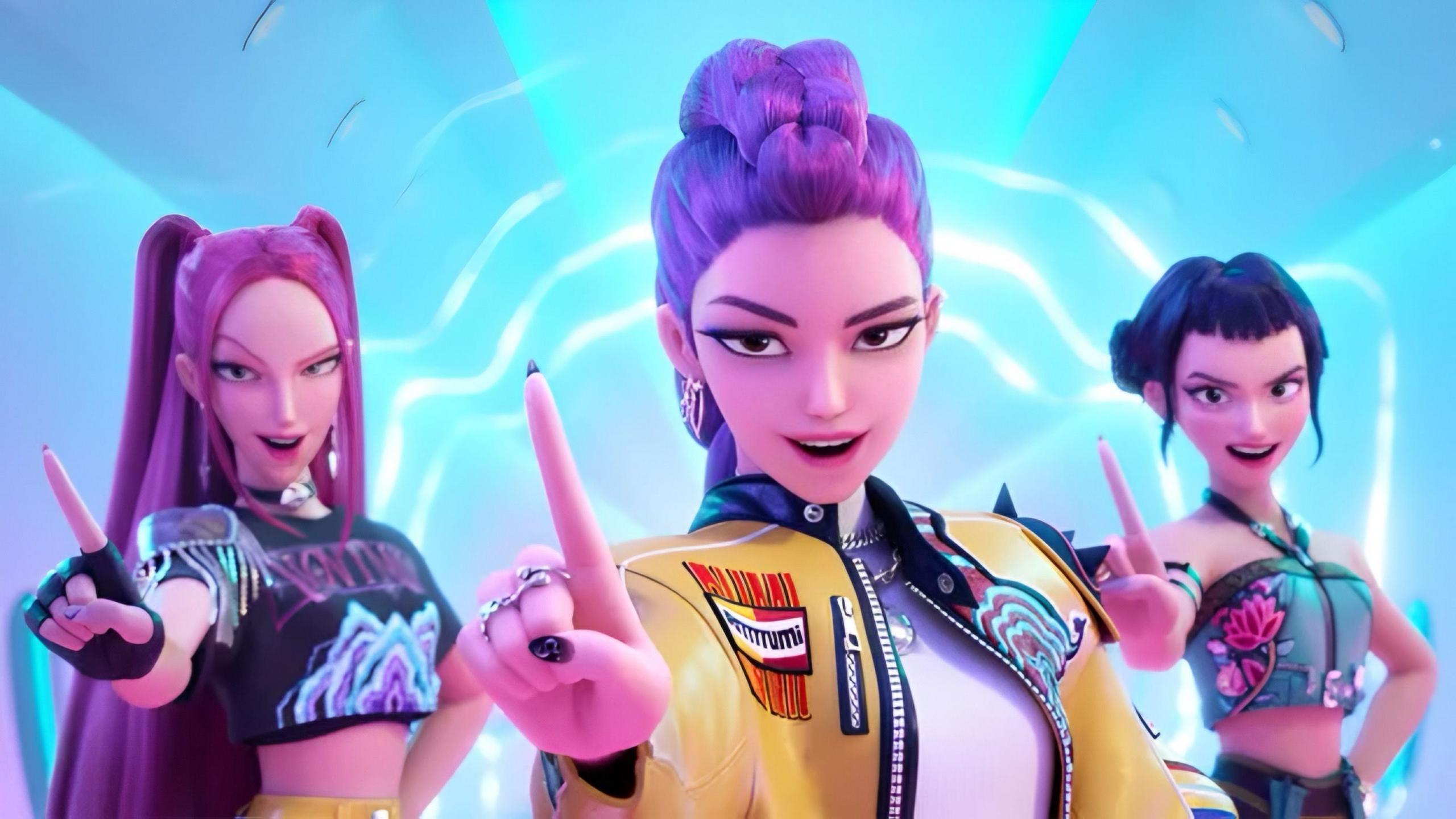 Huntr/x girl group from Kpop demon hunters.