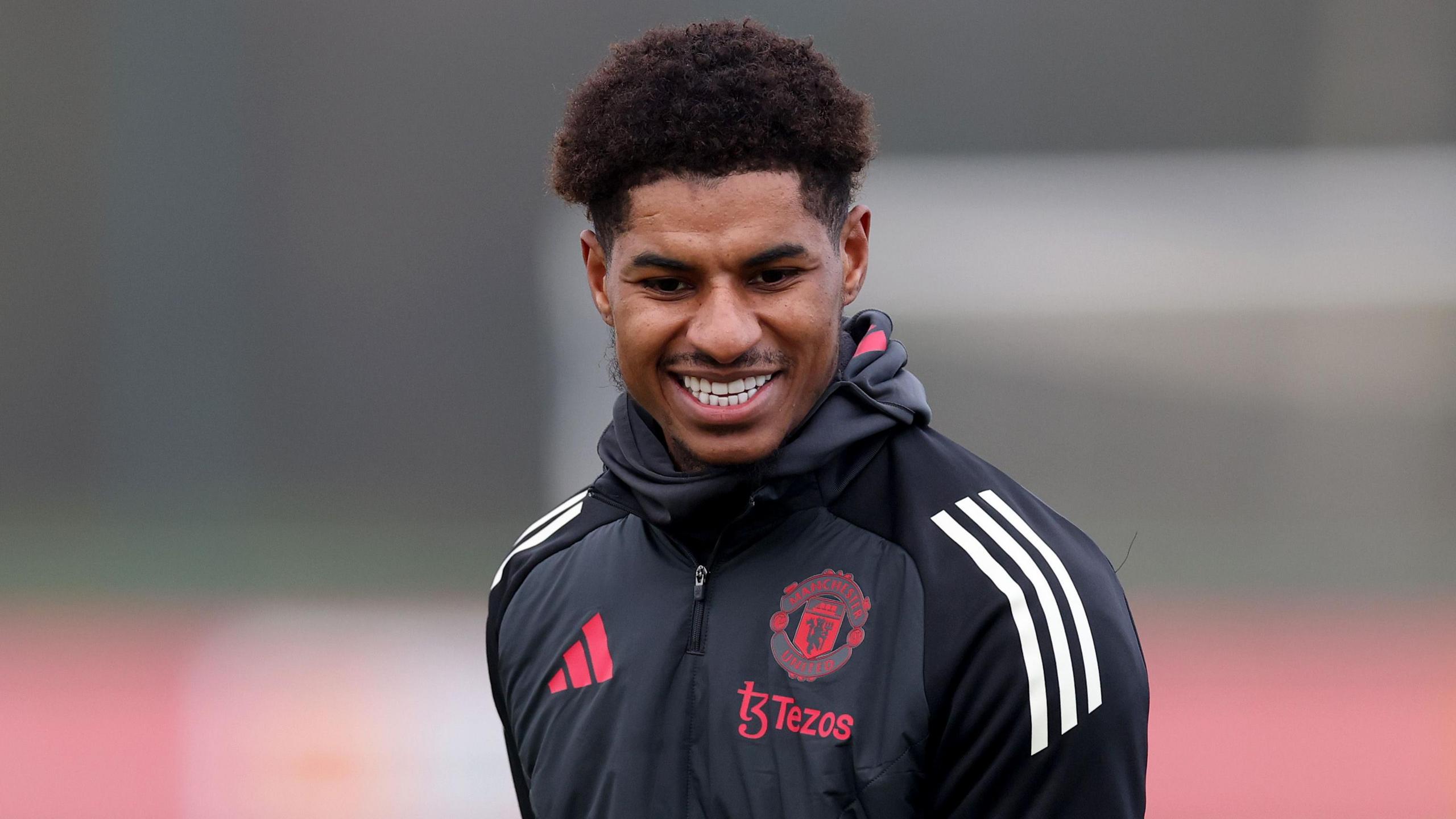 Marcus Rashford in Manchester United training kit