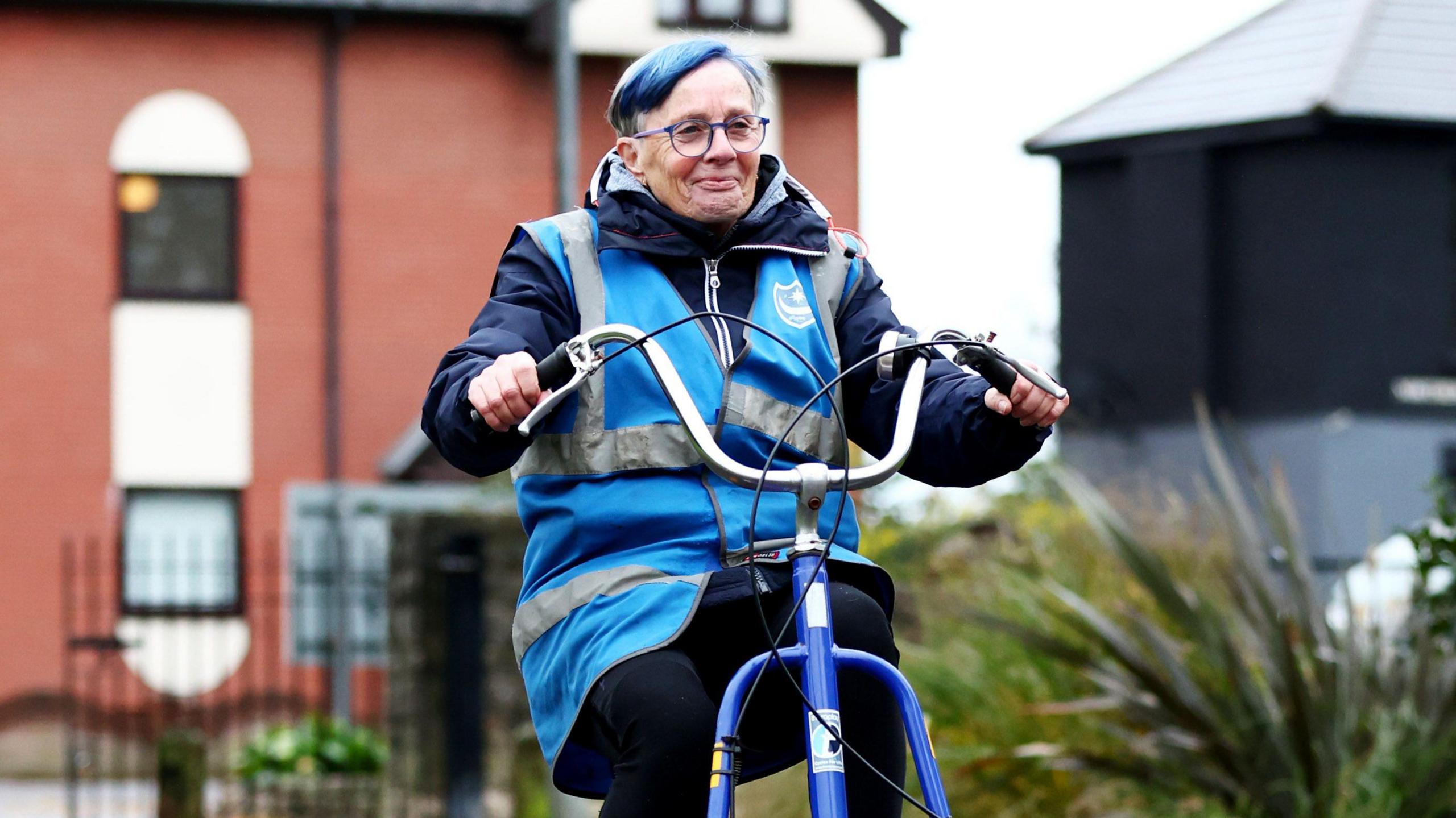 Pompey Pedals scheme participant on a four-wheel bike