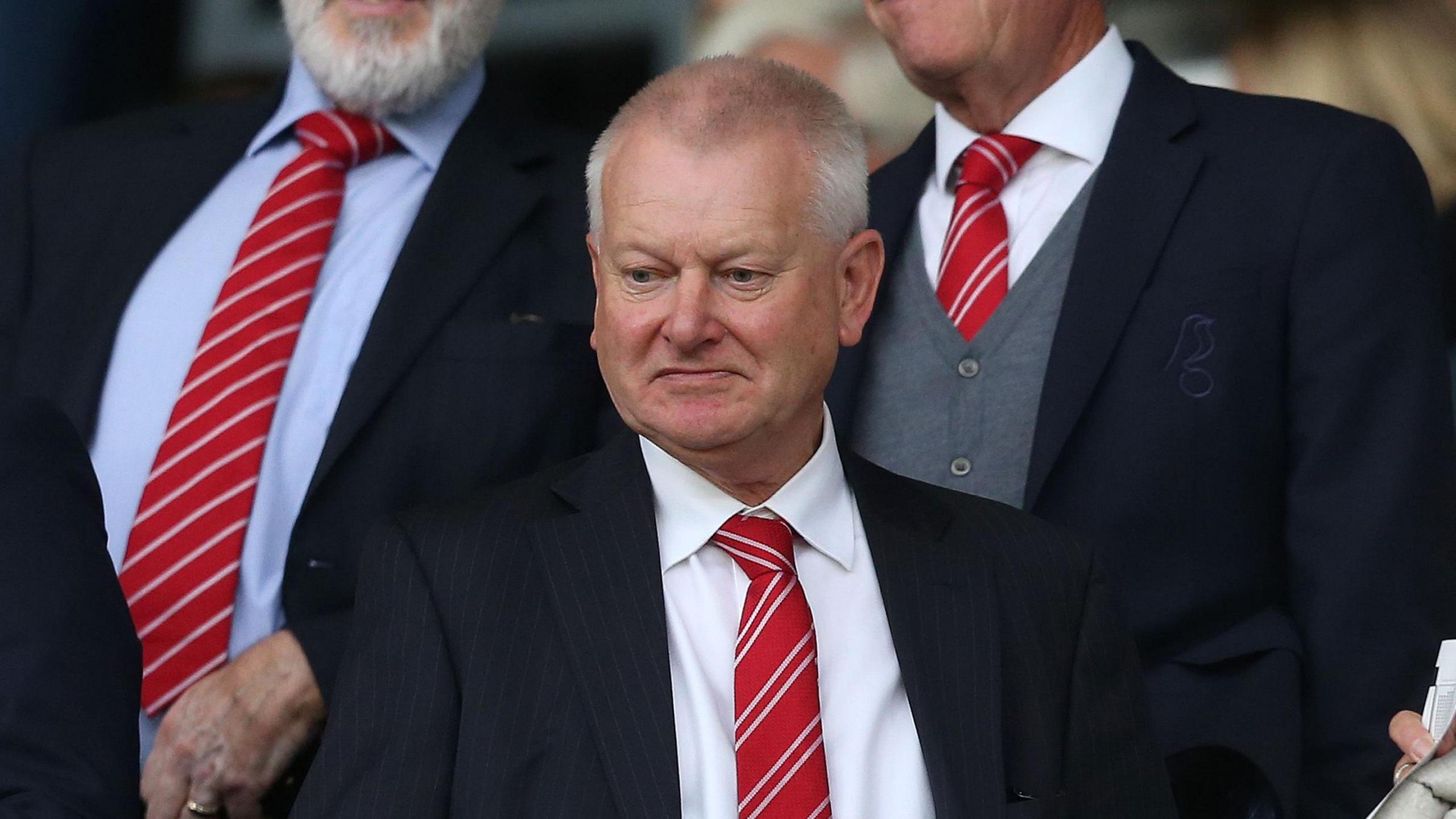 Steve Lansdown in the stands