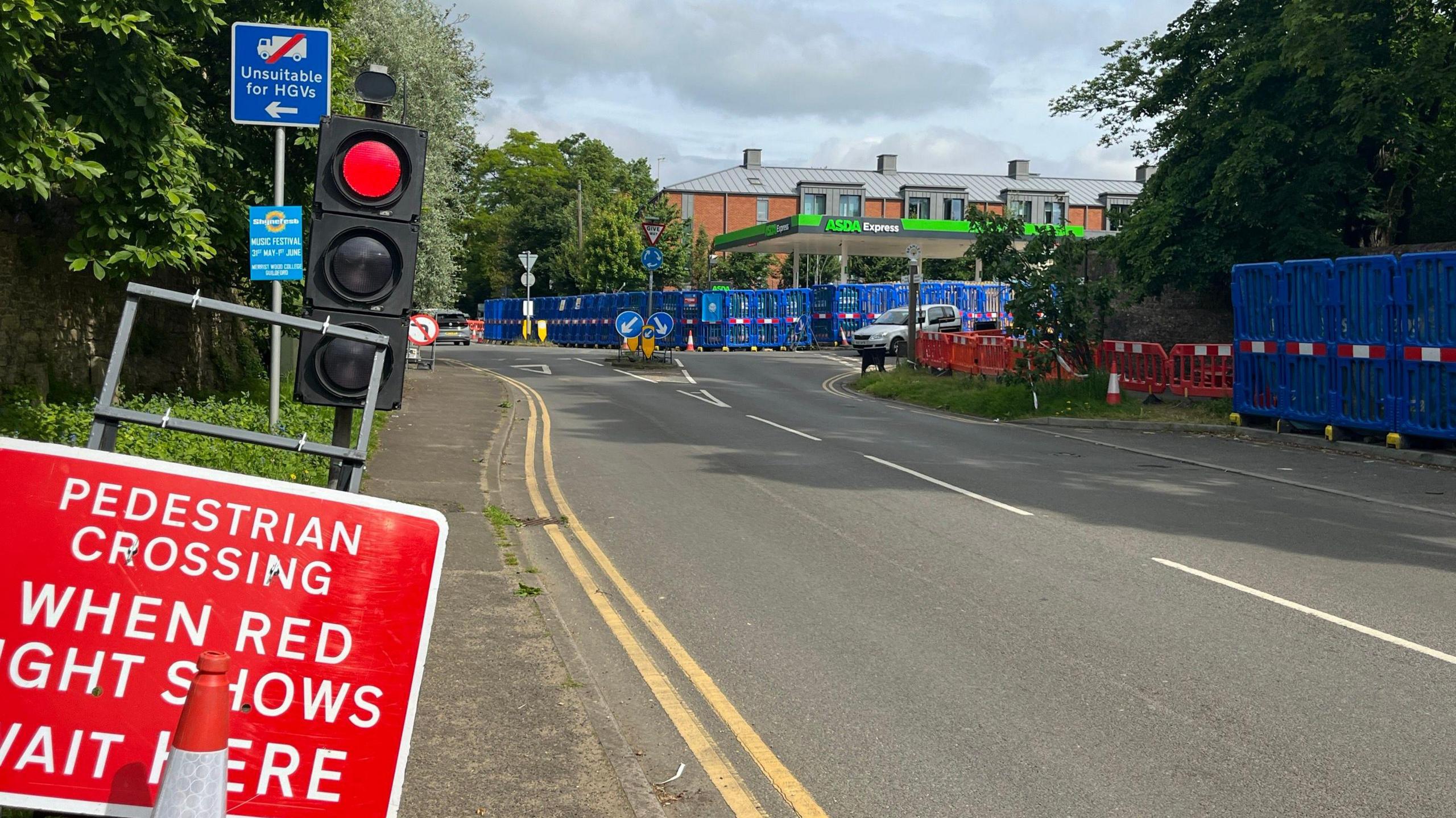 Roadworks in Bramley