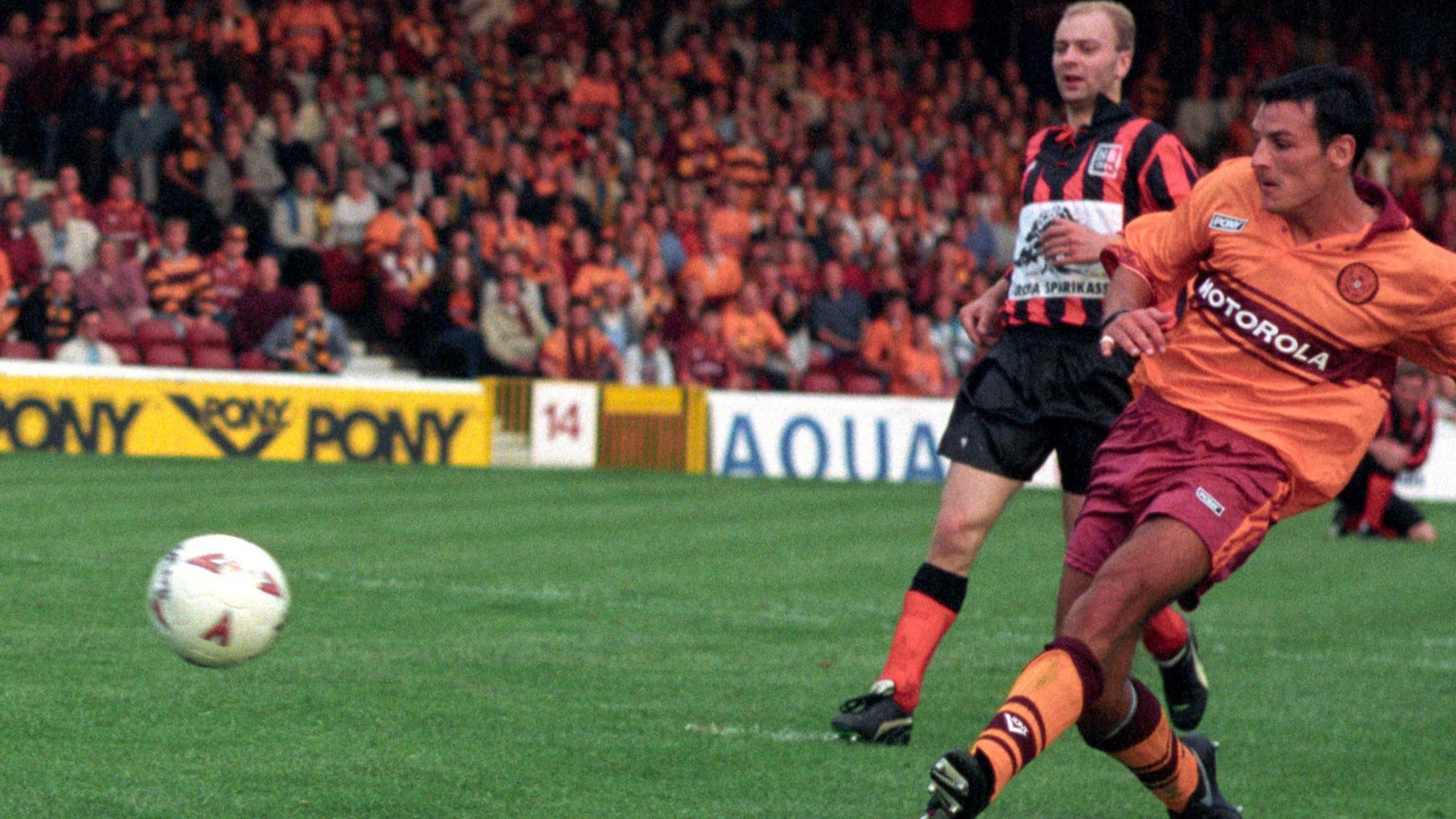 Paul McGrillen scores in 1994