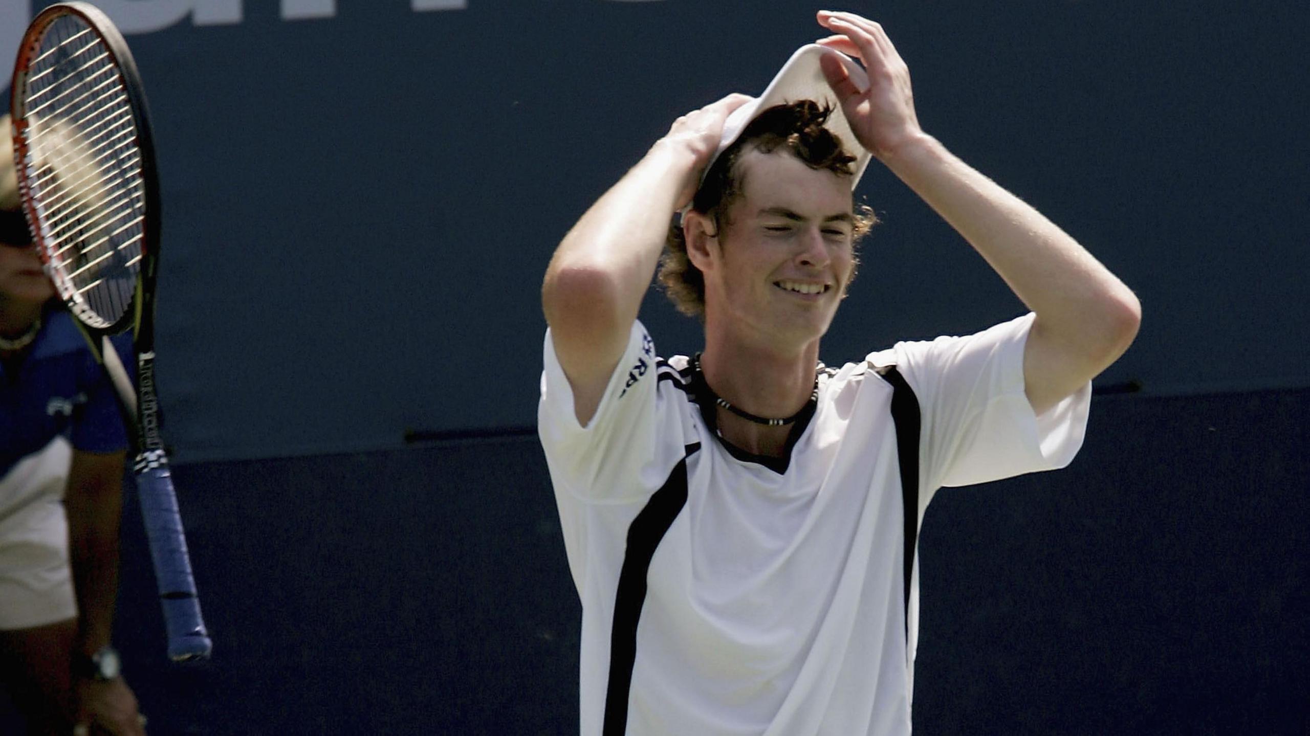 Andy Murray celebrates winning the 2004 US Open junior title