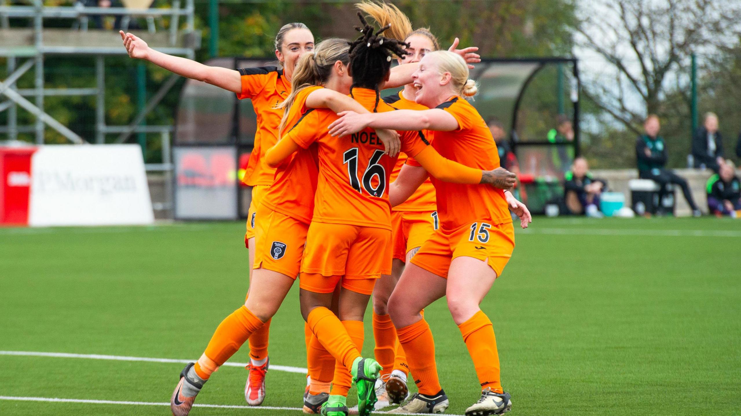 Glasgow City players celebrate