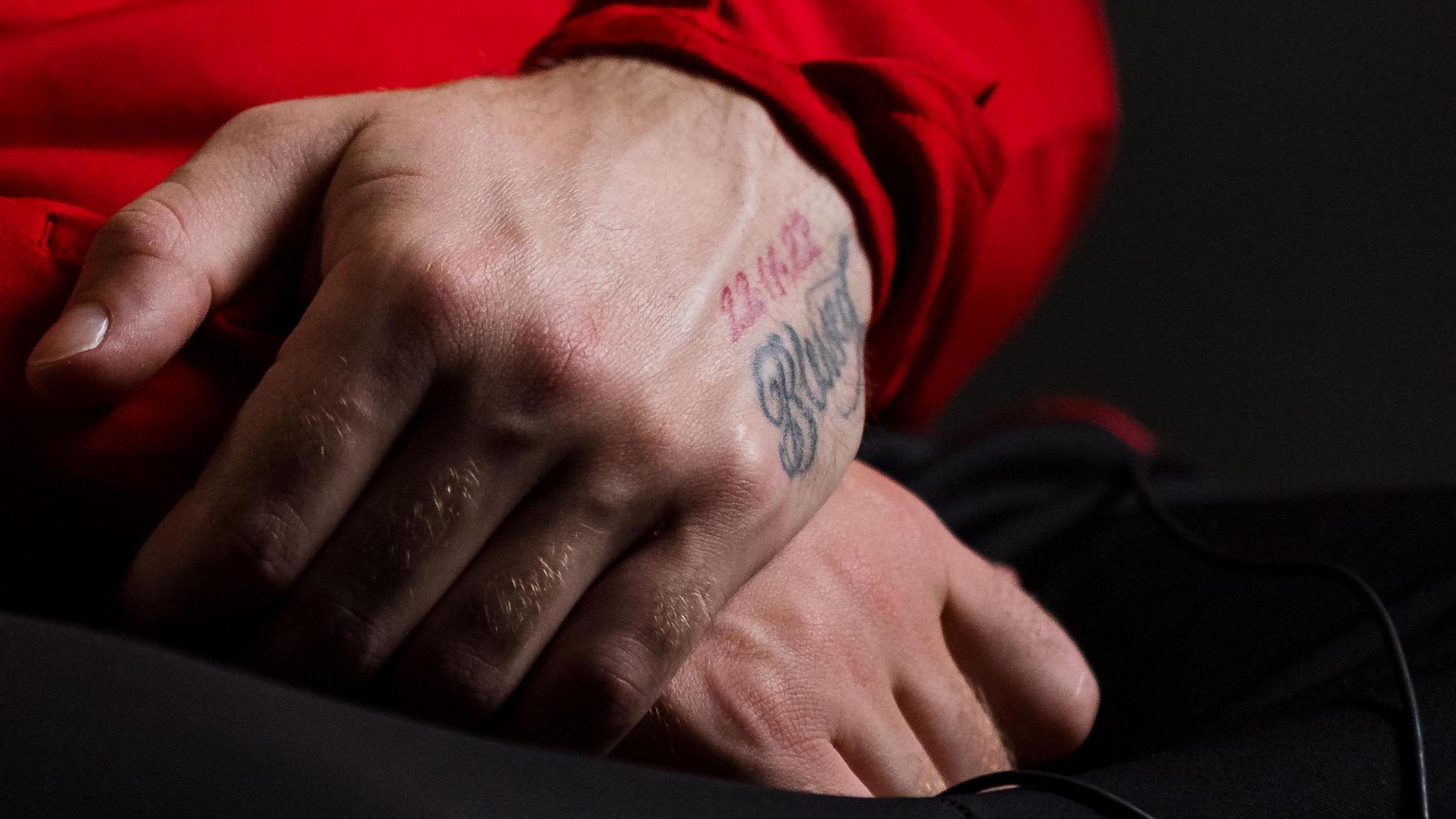 Neco Williams' tattoo on his hand