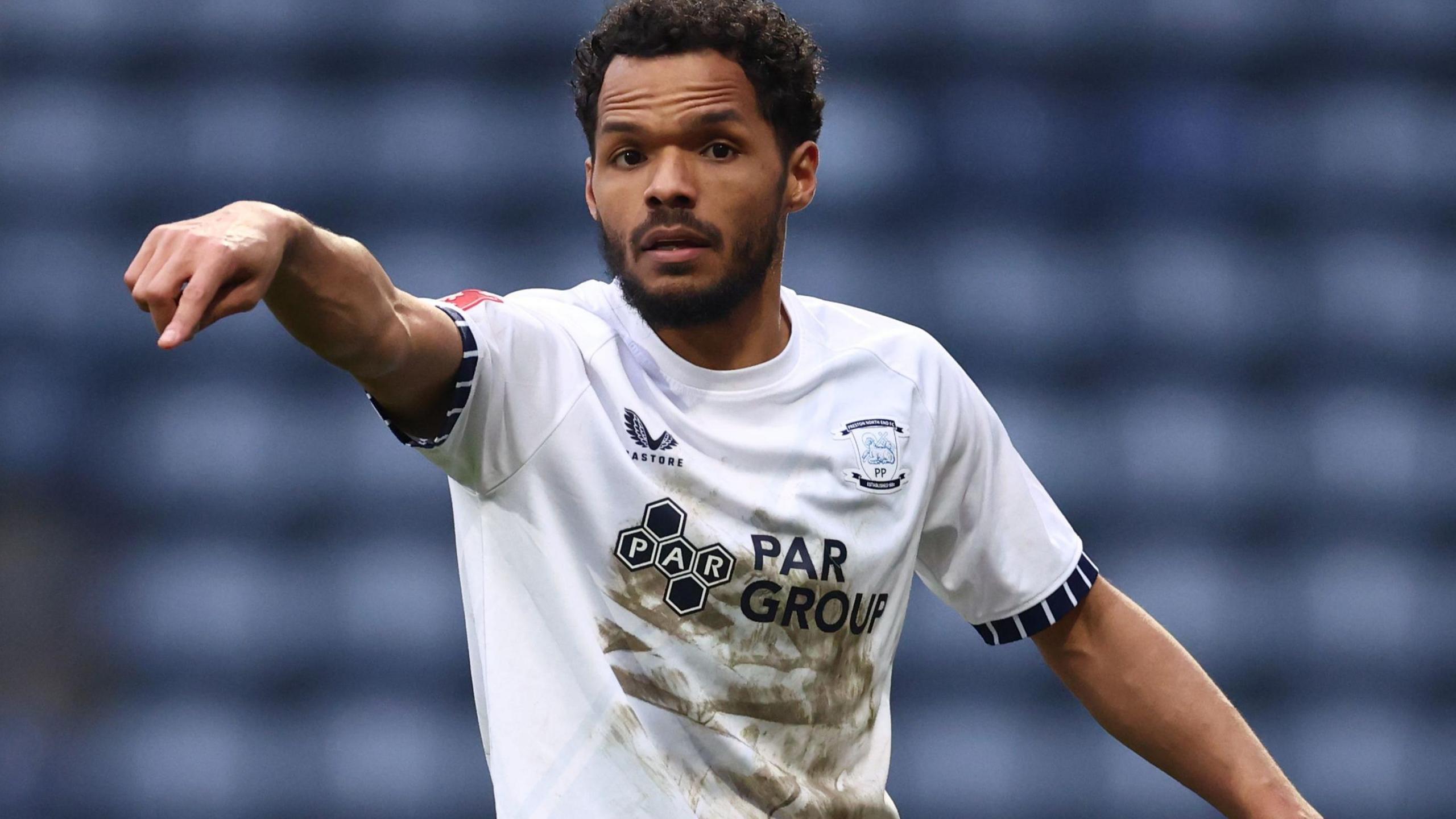 Duane Holmes in action for Preston North End