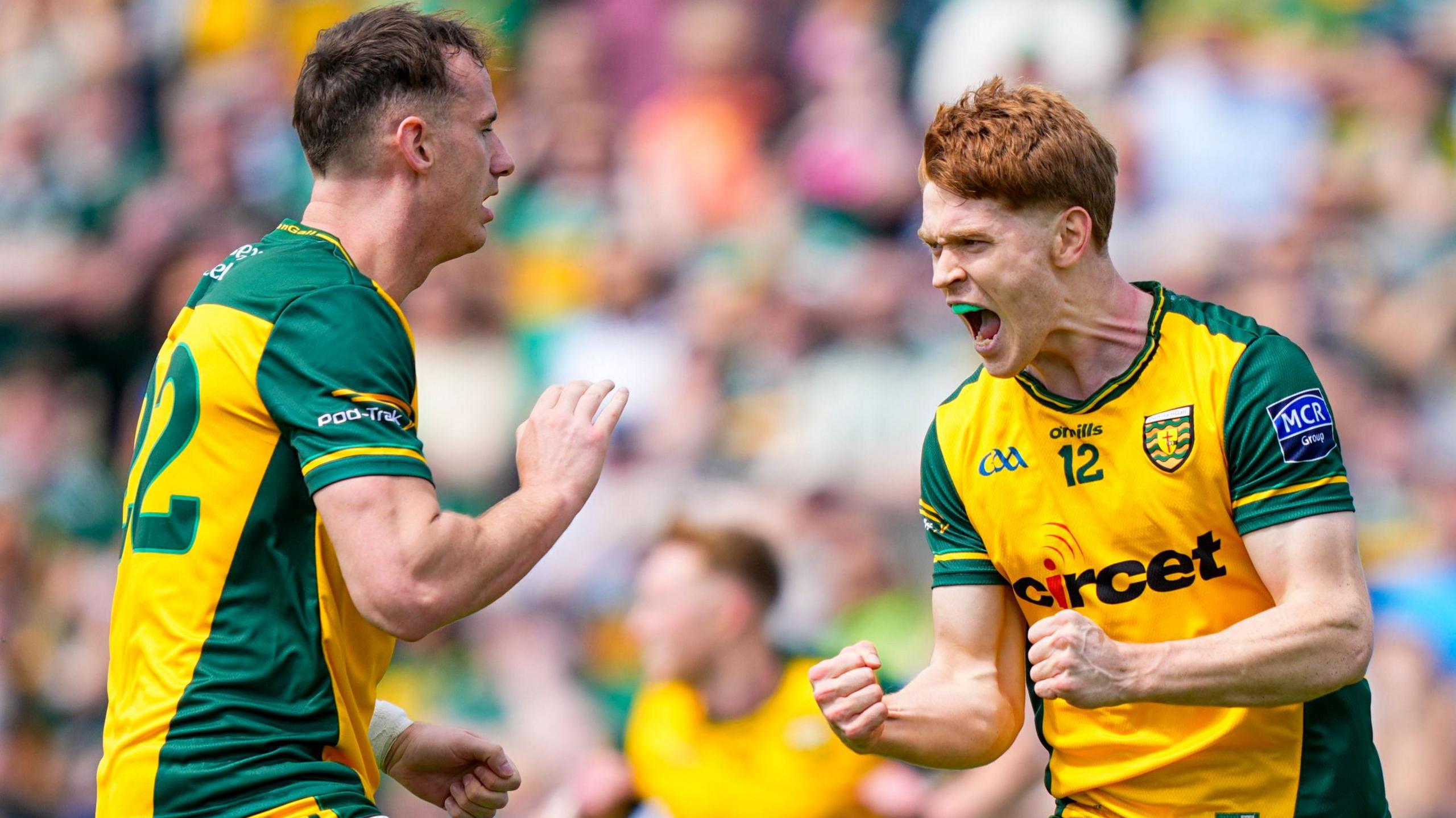 Ciaran Moore celebrates his early goal