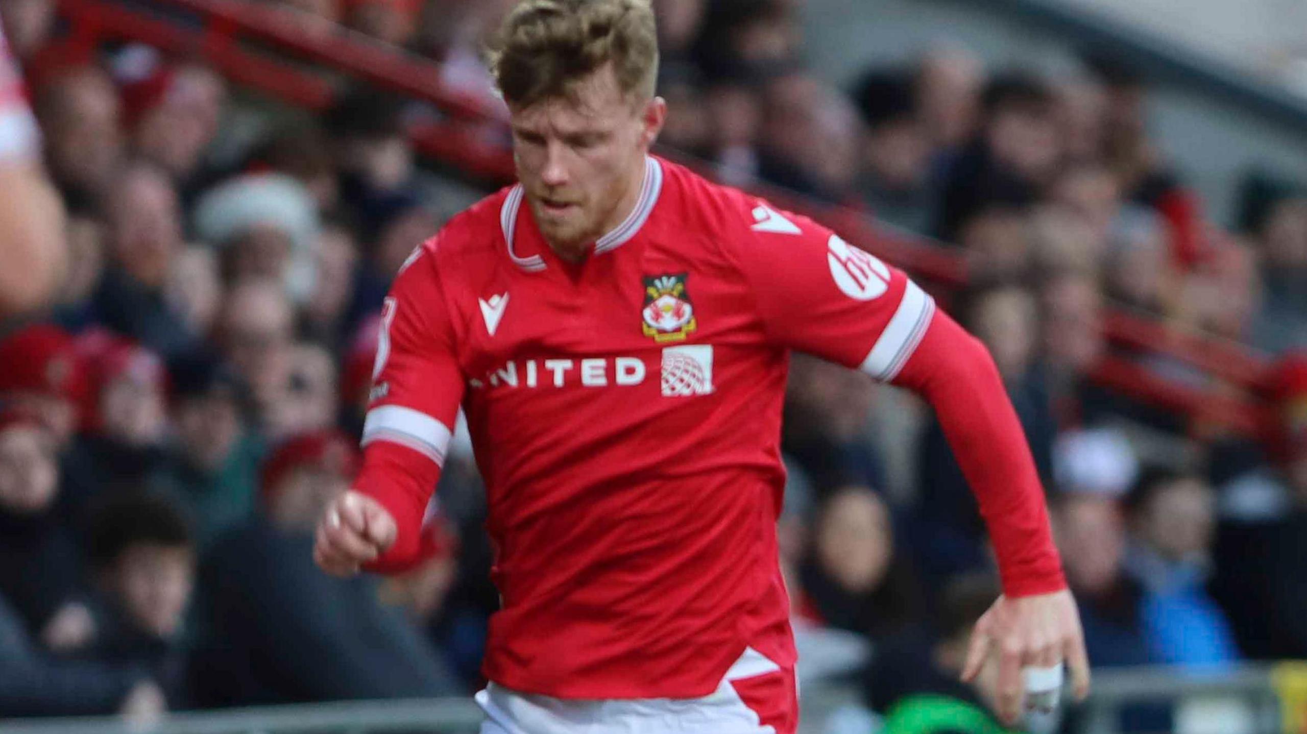 Andy Cannon in action for Wrexham