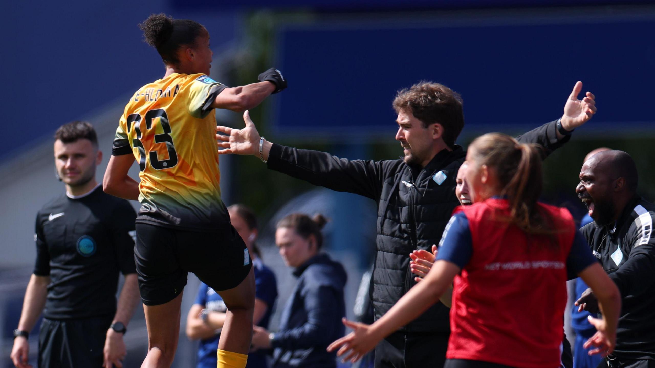 Chantelle Boye-Hlorkah celebrates her goal