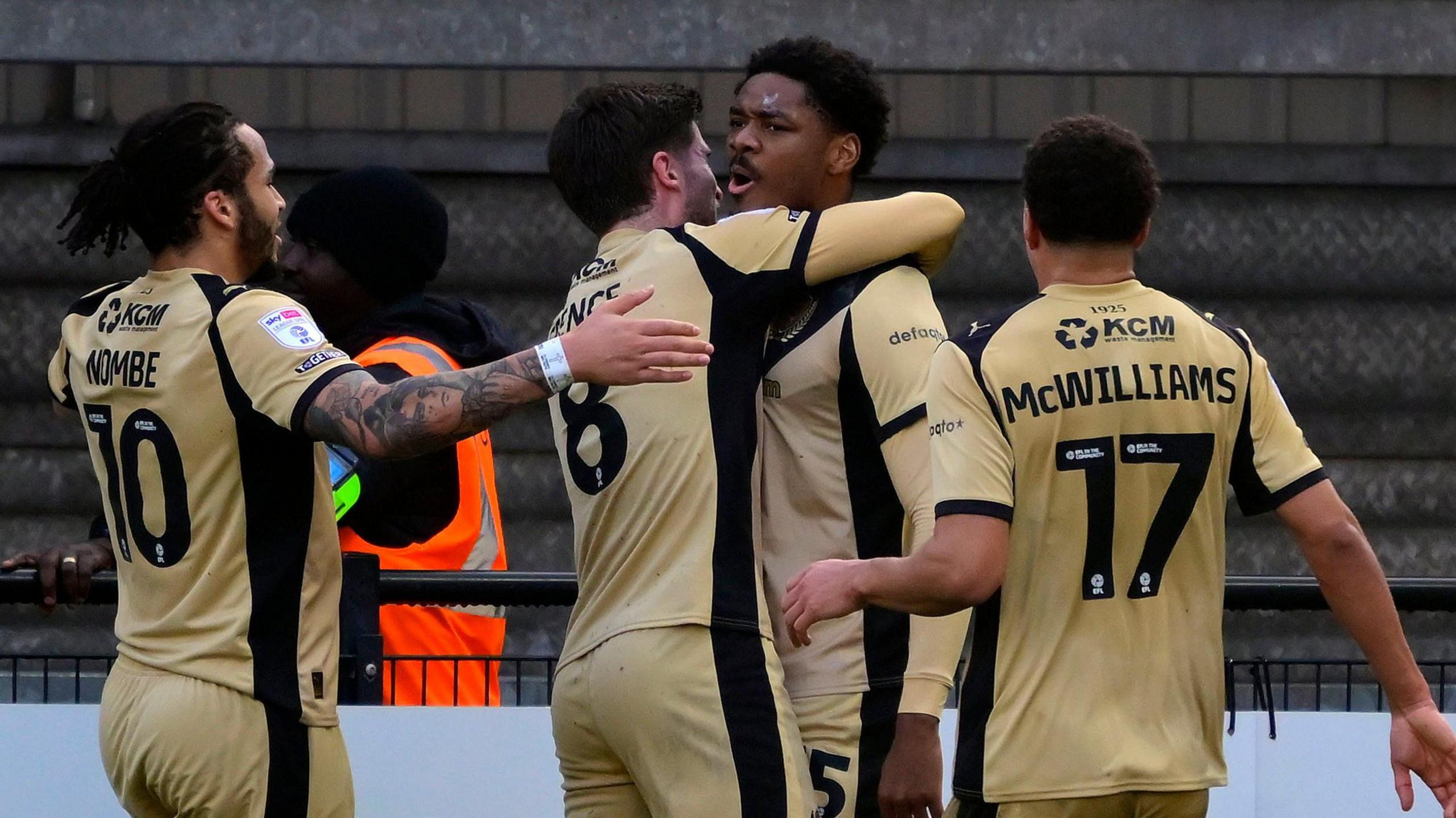 Rotherham United celebrate