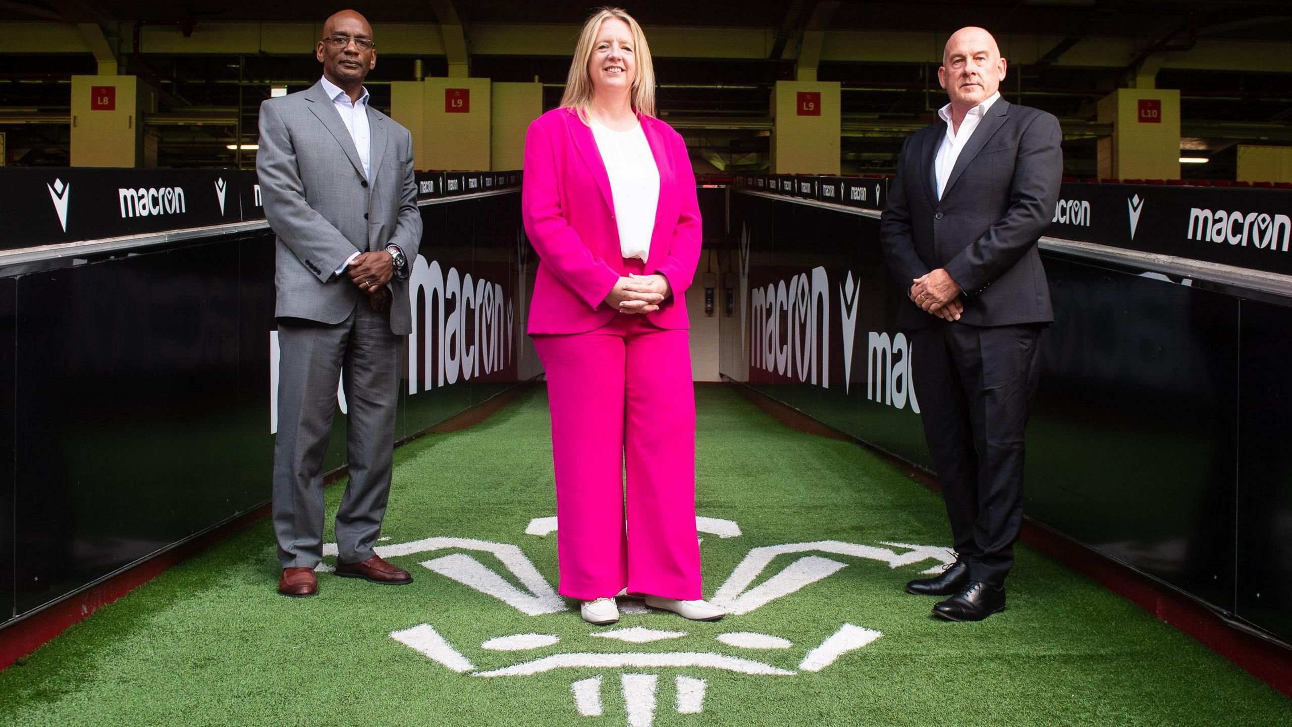 Welsh Rugby Union performance director Nigel Walker, chief executive Nigel Walker and chair Richard Collier-Keywood