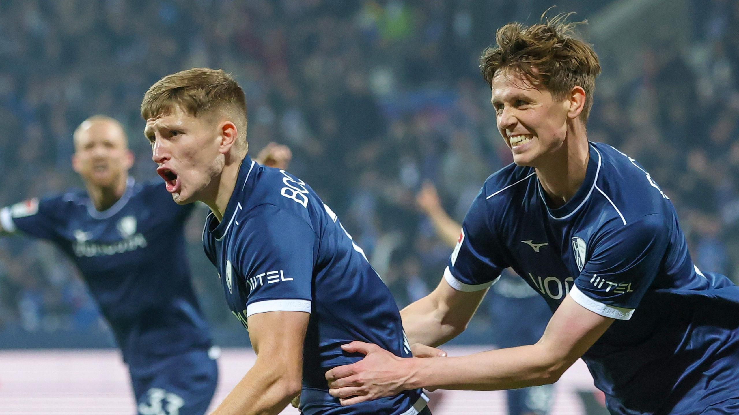 Callum Marshall celebrates scoring
