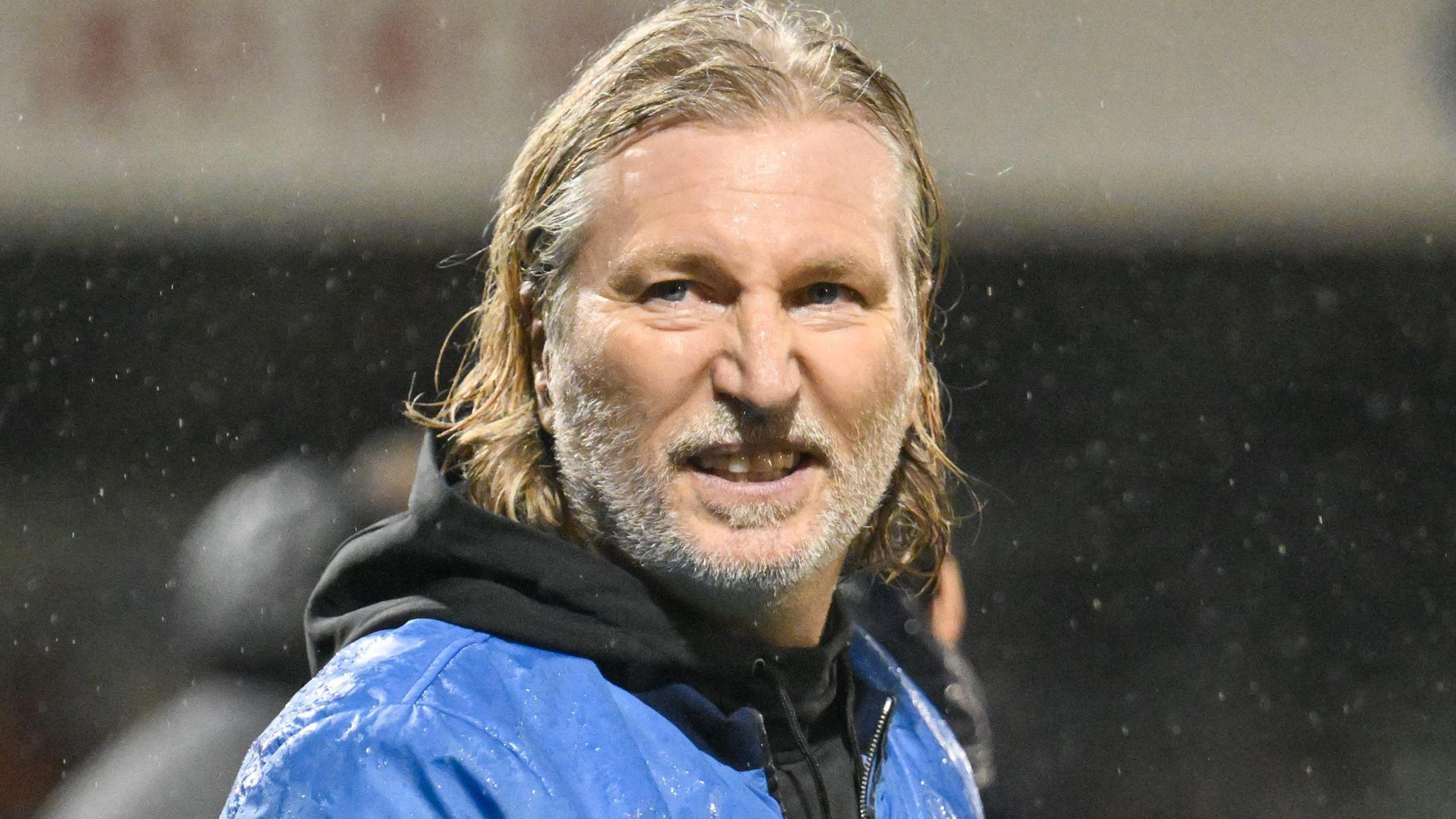Forest Green Rovers leader Robbie Savage connected nan transportation aft his side's triumph complete Gateshead astatine a rainy New Lawn