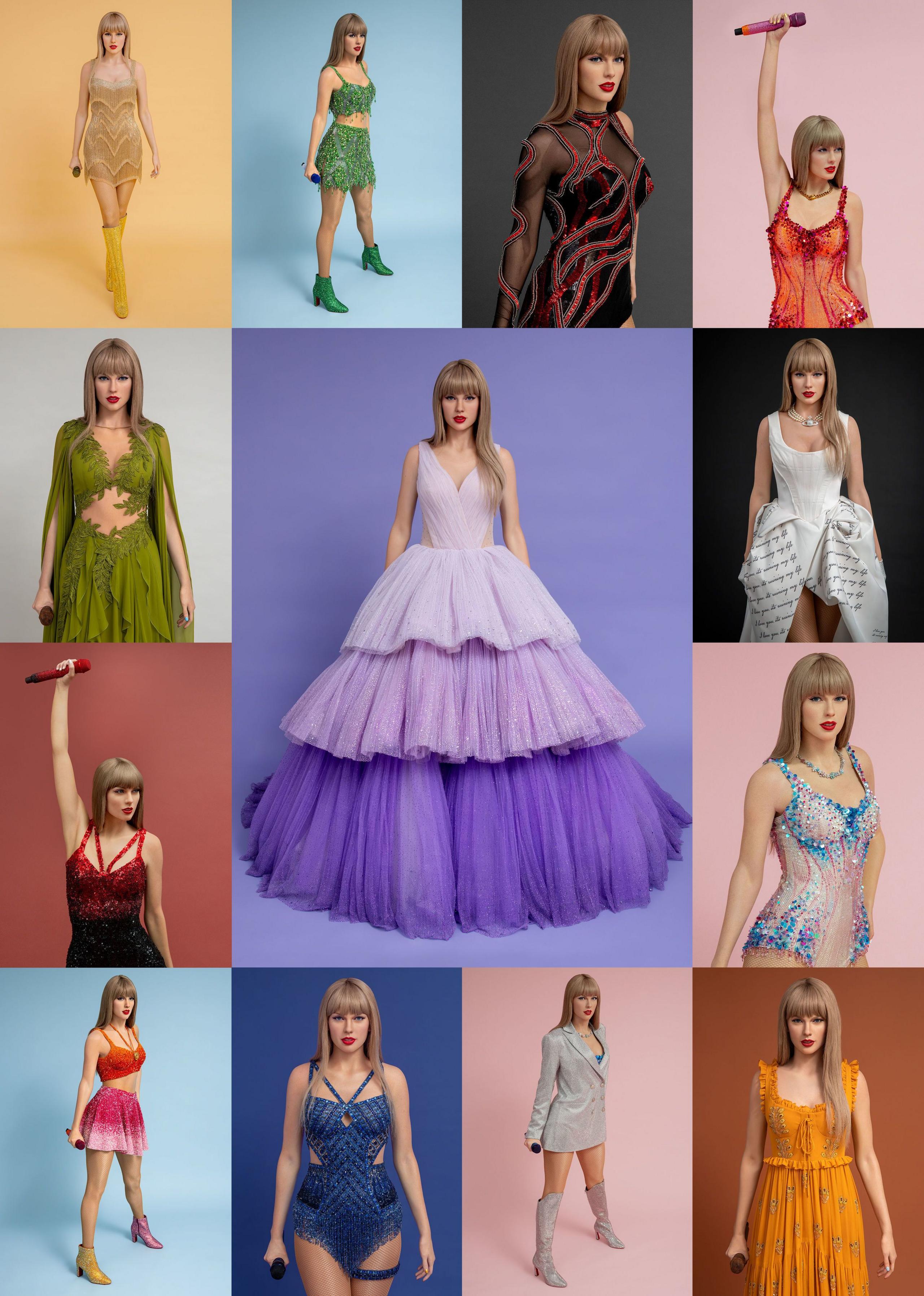 13 new Taylor Swift statues.