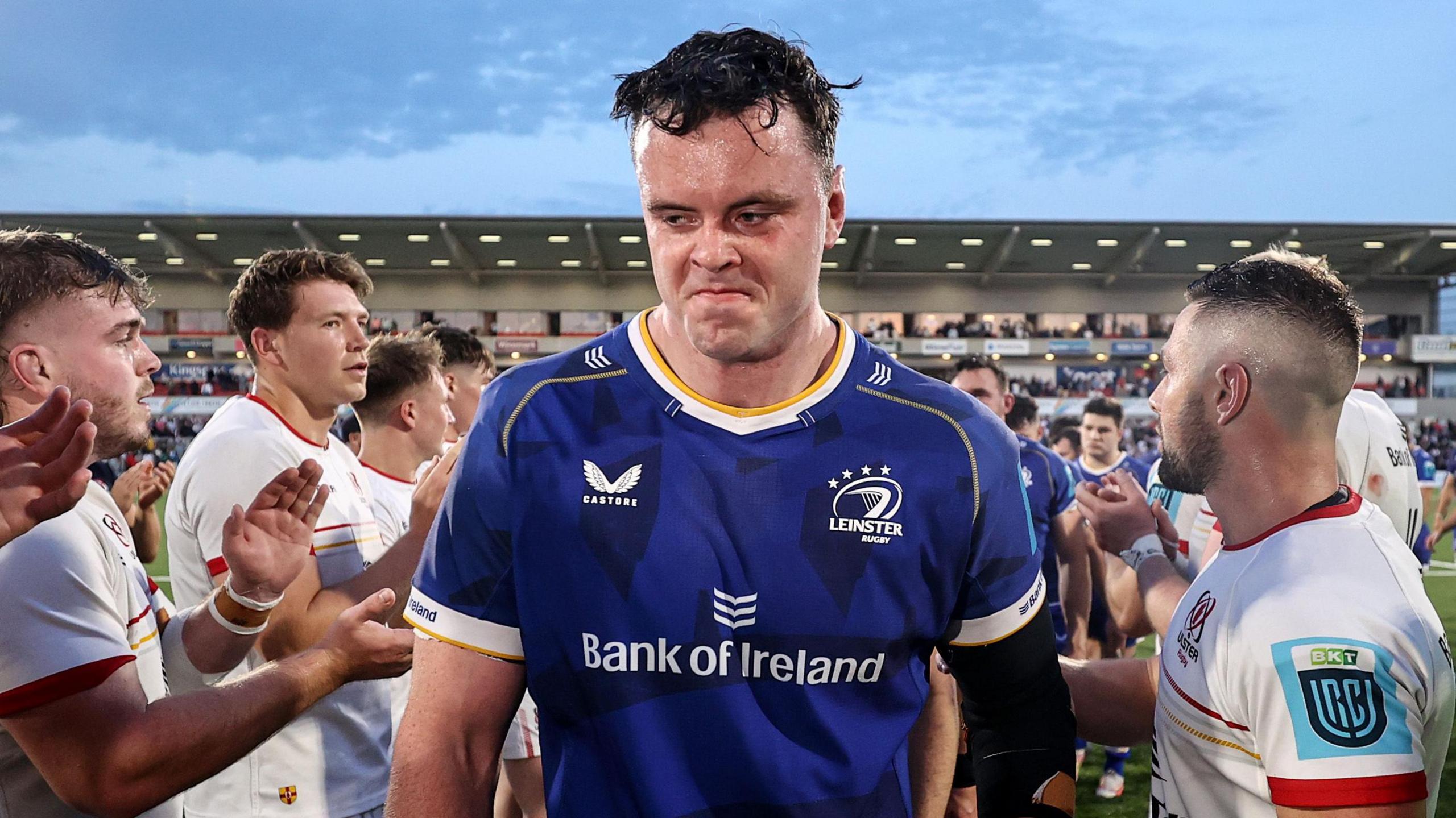 Ryan leads his side off after defeat to Ulster