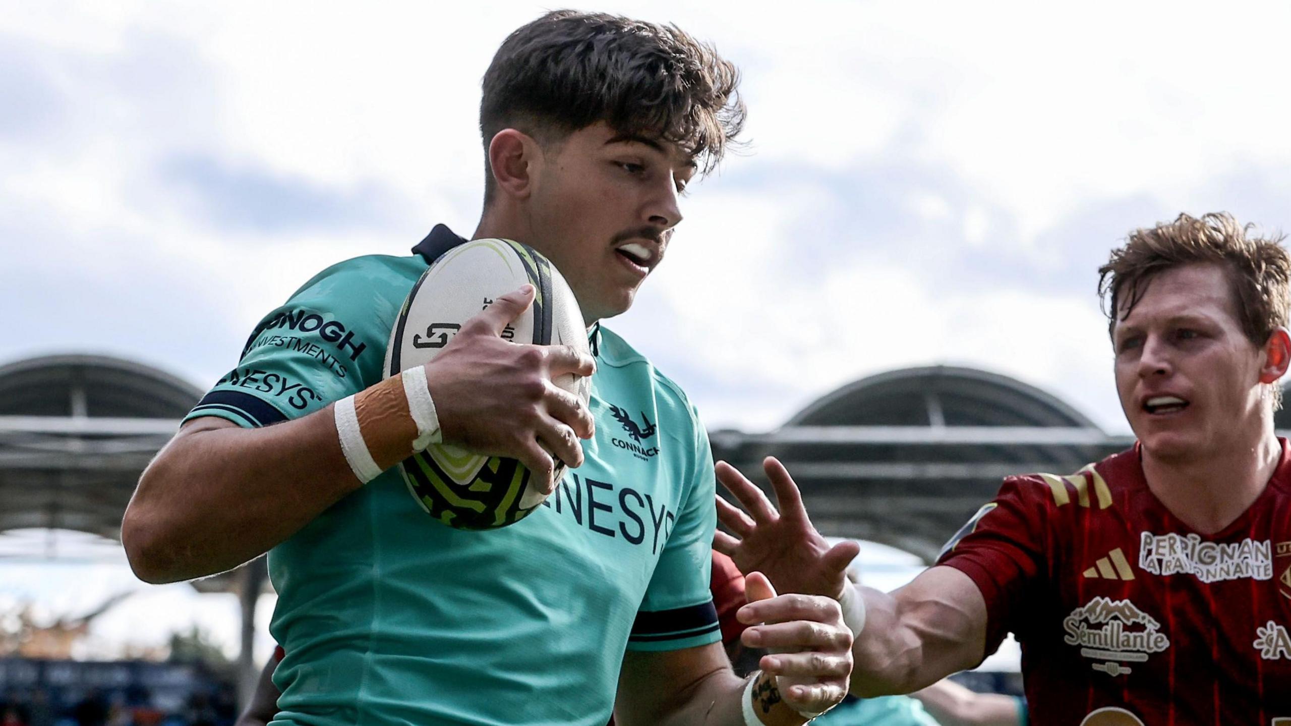 Chay Mullins in action against Perpignan last month