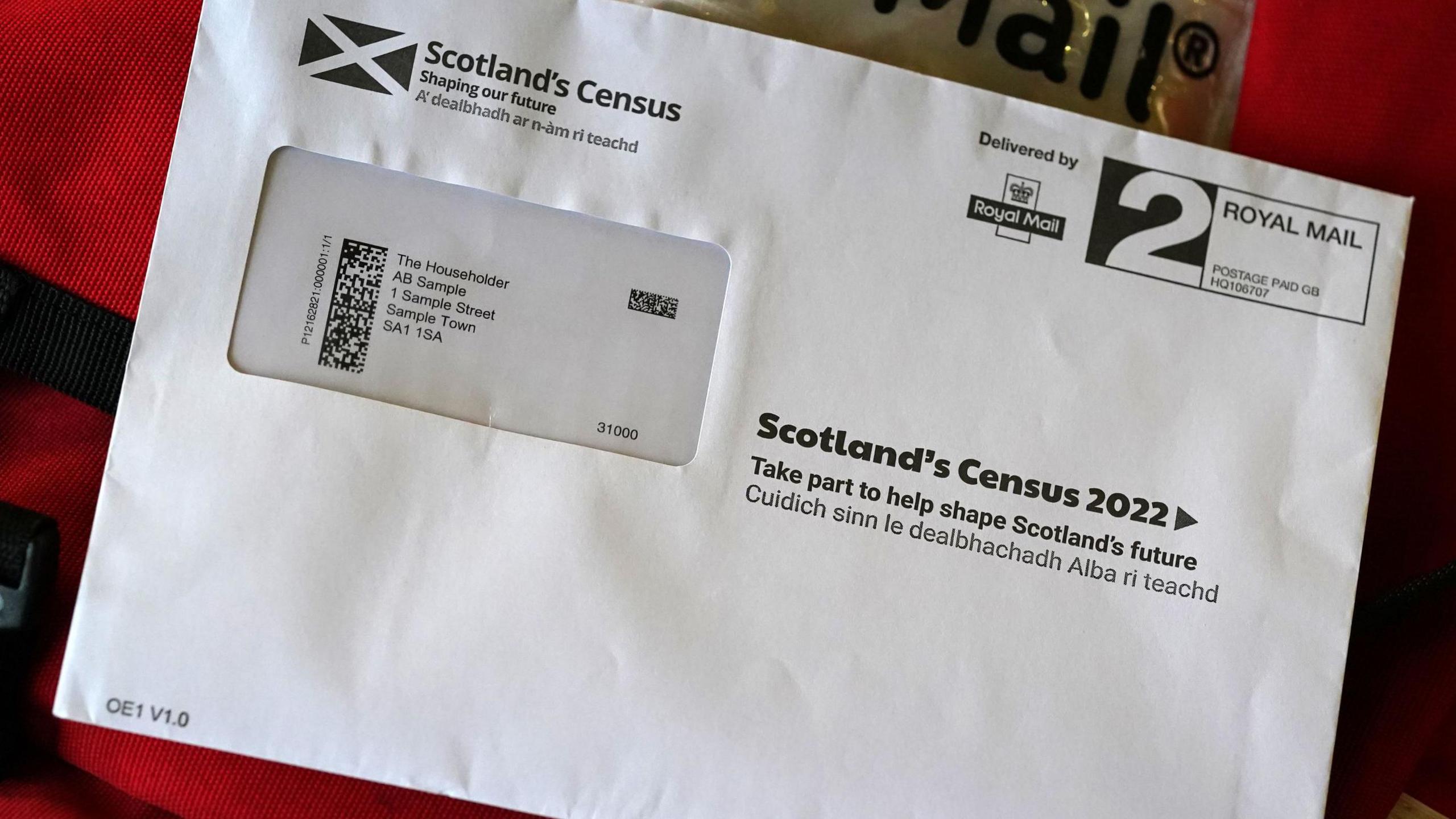 Litir a fhuair daoine le ceisteachan a' Chunntas-shluaigh ann an 2022
