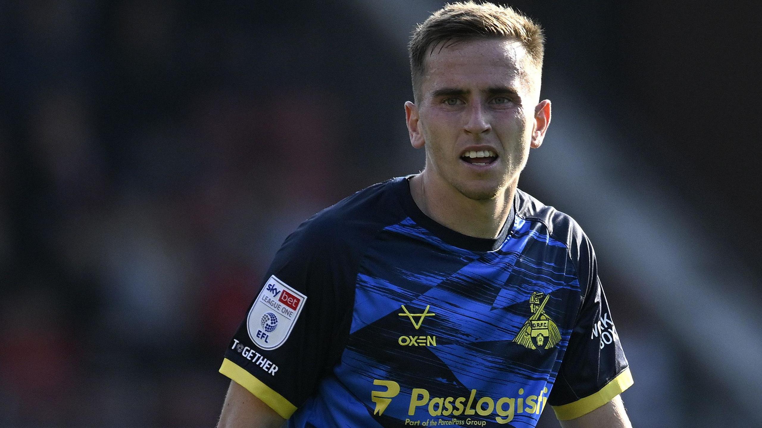 Joe Sbarra in action for Doncaster Rovers