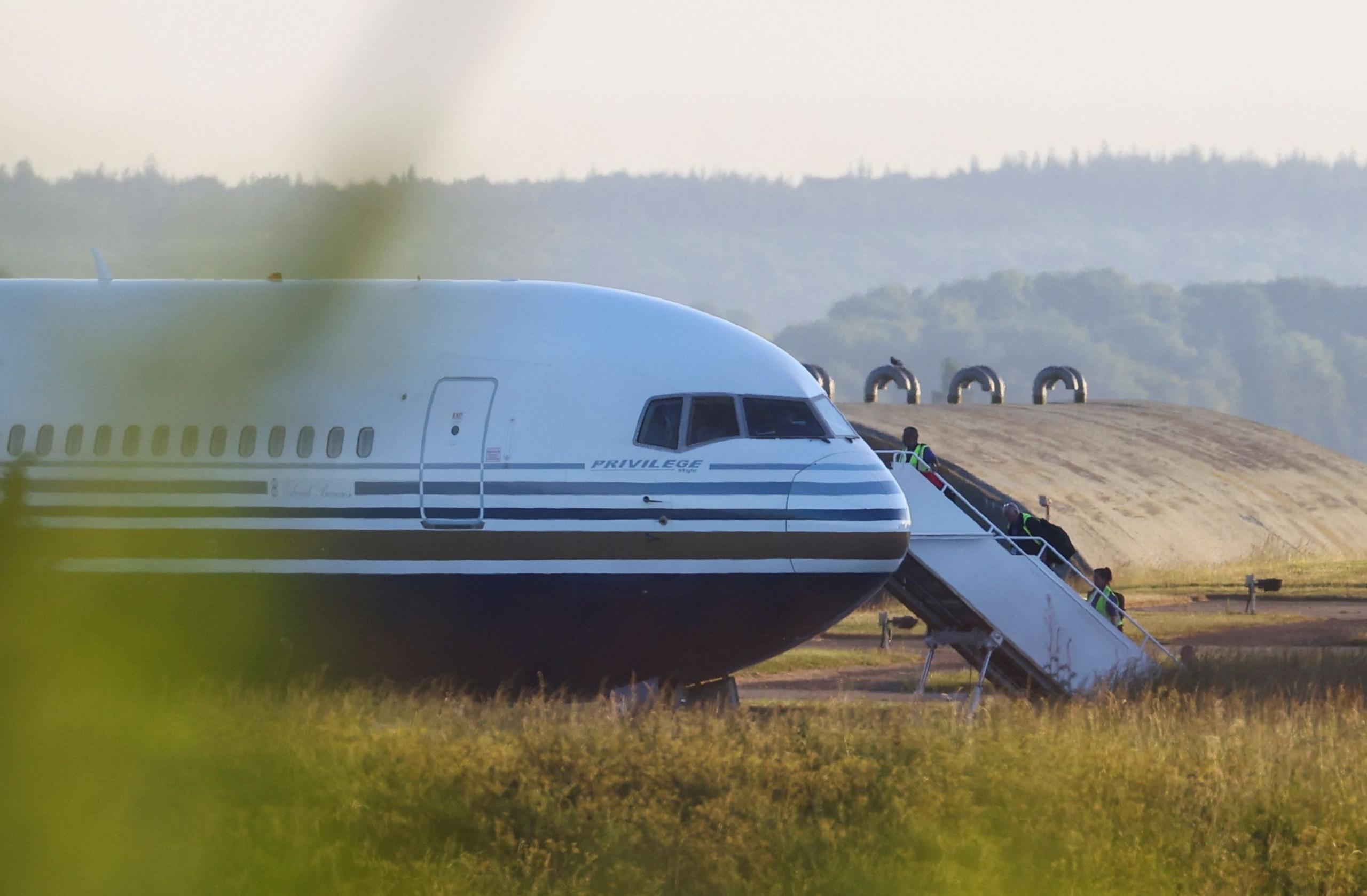 Plane at airfield 