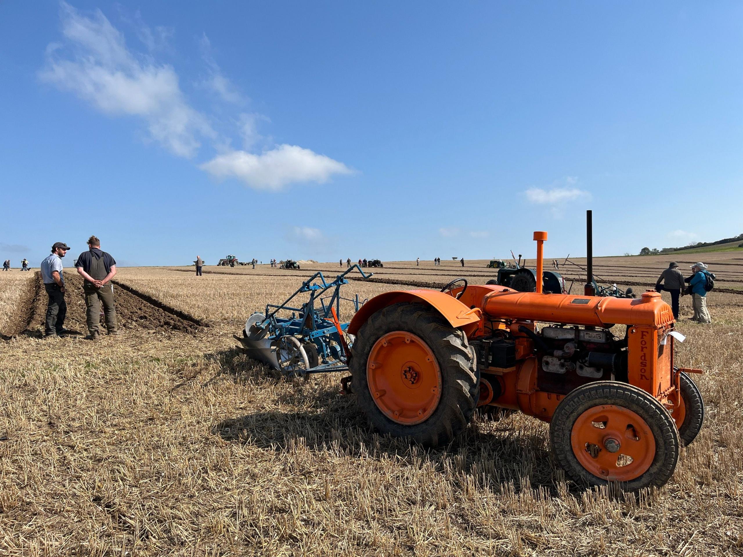 A vintage tractor at a recent ploughing match near Alfriston 