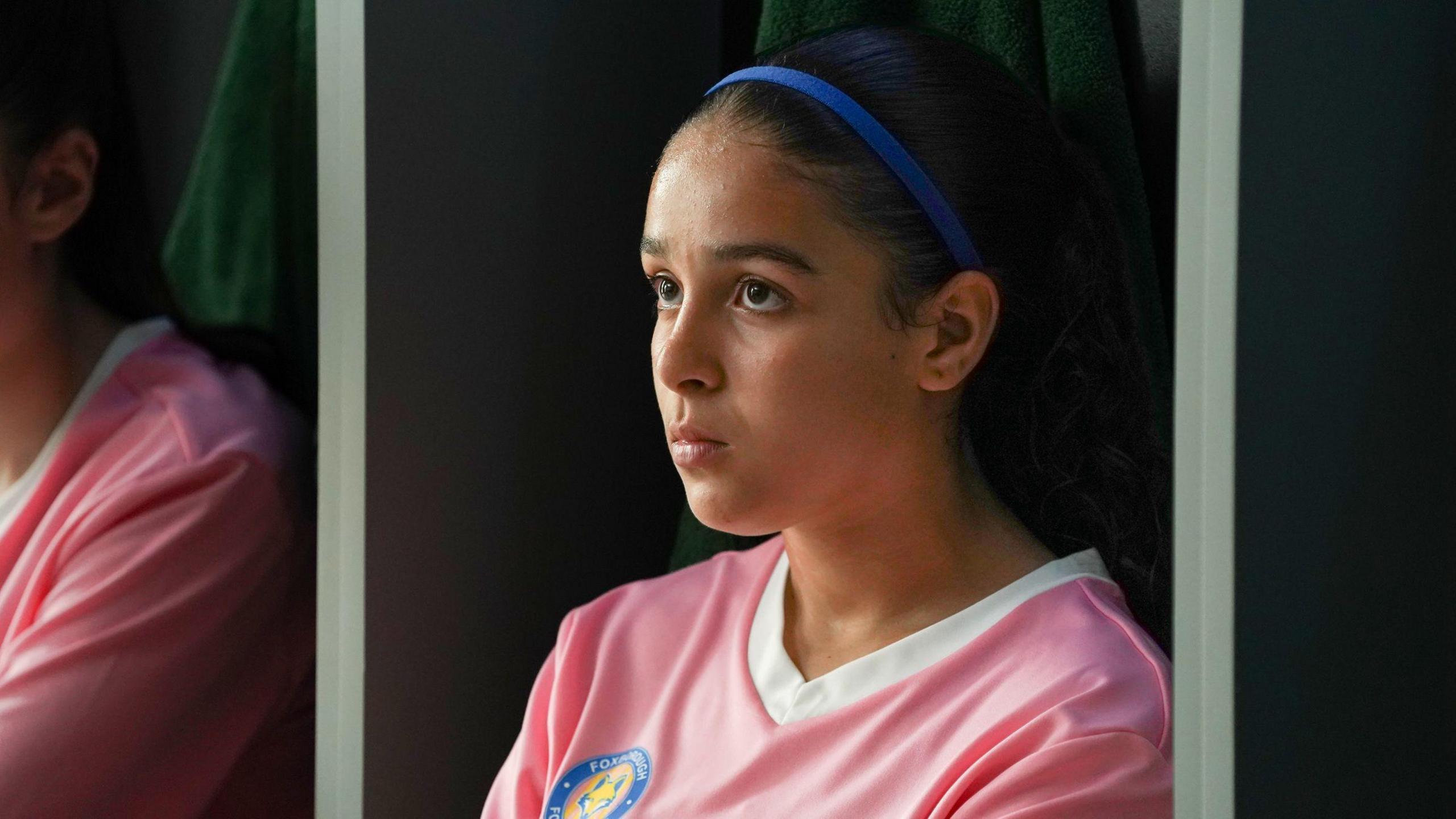 Aya plays Teri in CBBC football drama Jamie Johnson FC