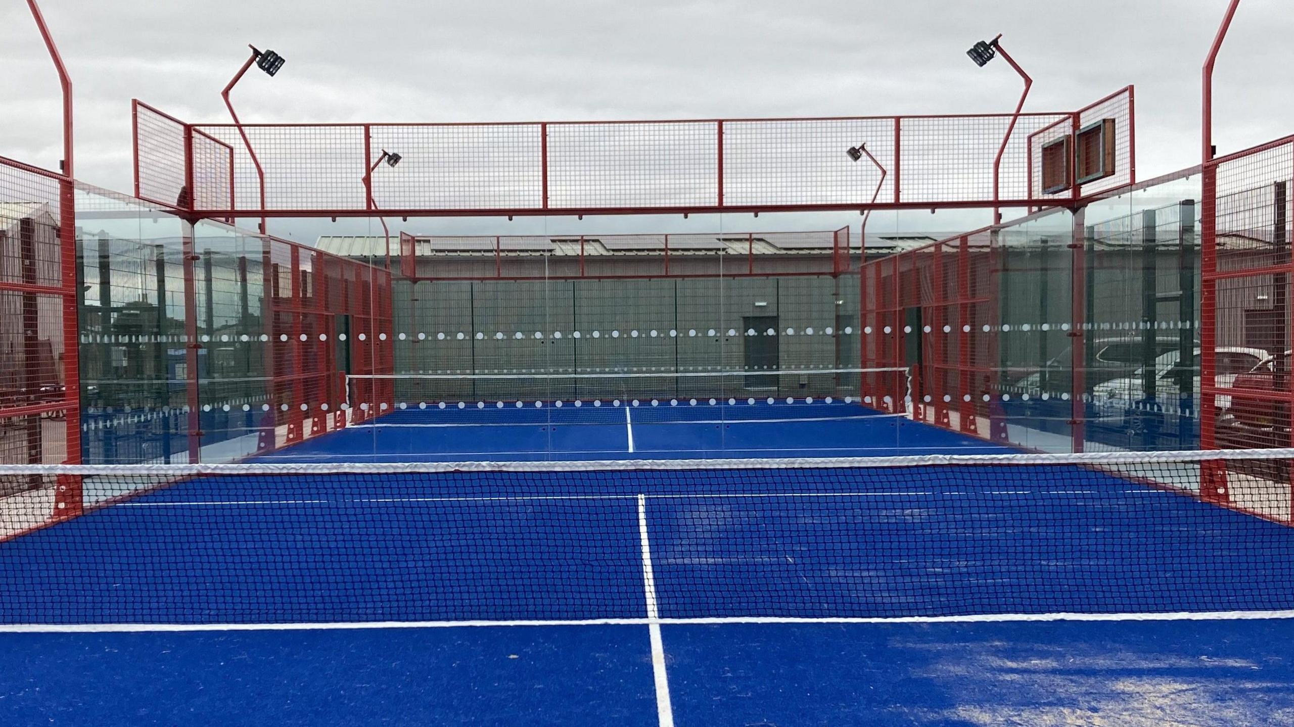 Padel tennis is a mixture of tennis and squash