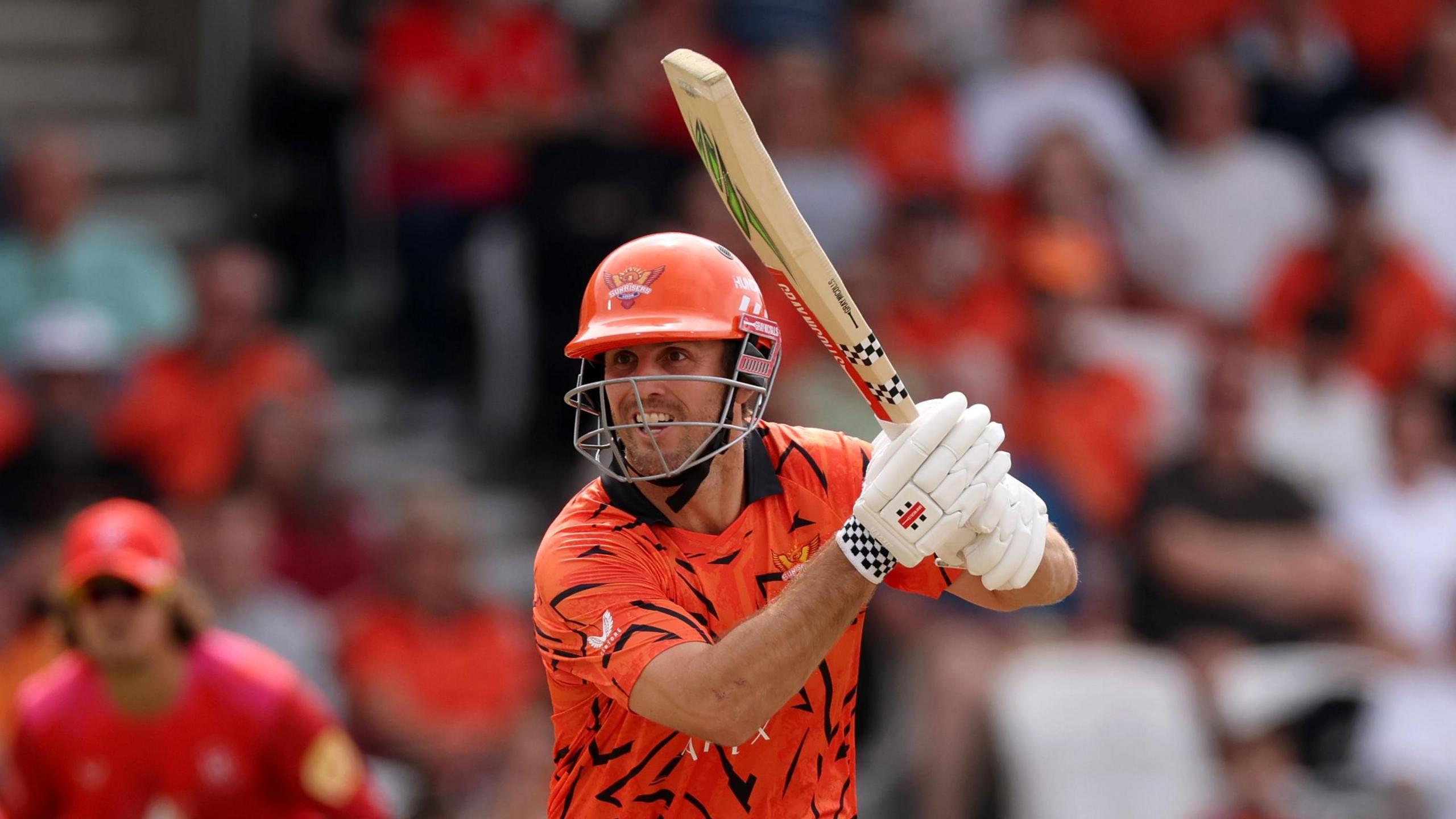 Mitchell Marsh batting for Sunrisers Leeds