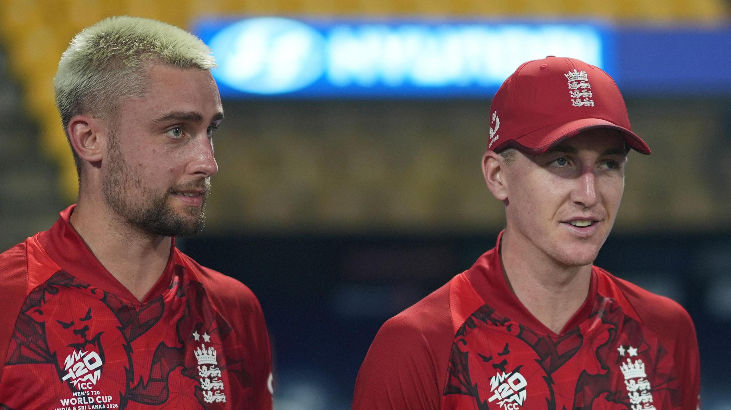 England players Will Jacks (left) and Harry Brook (right)