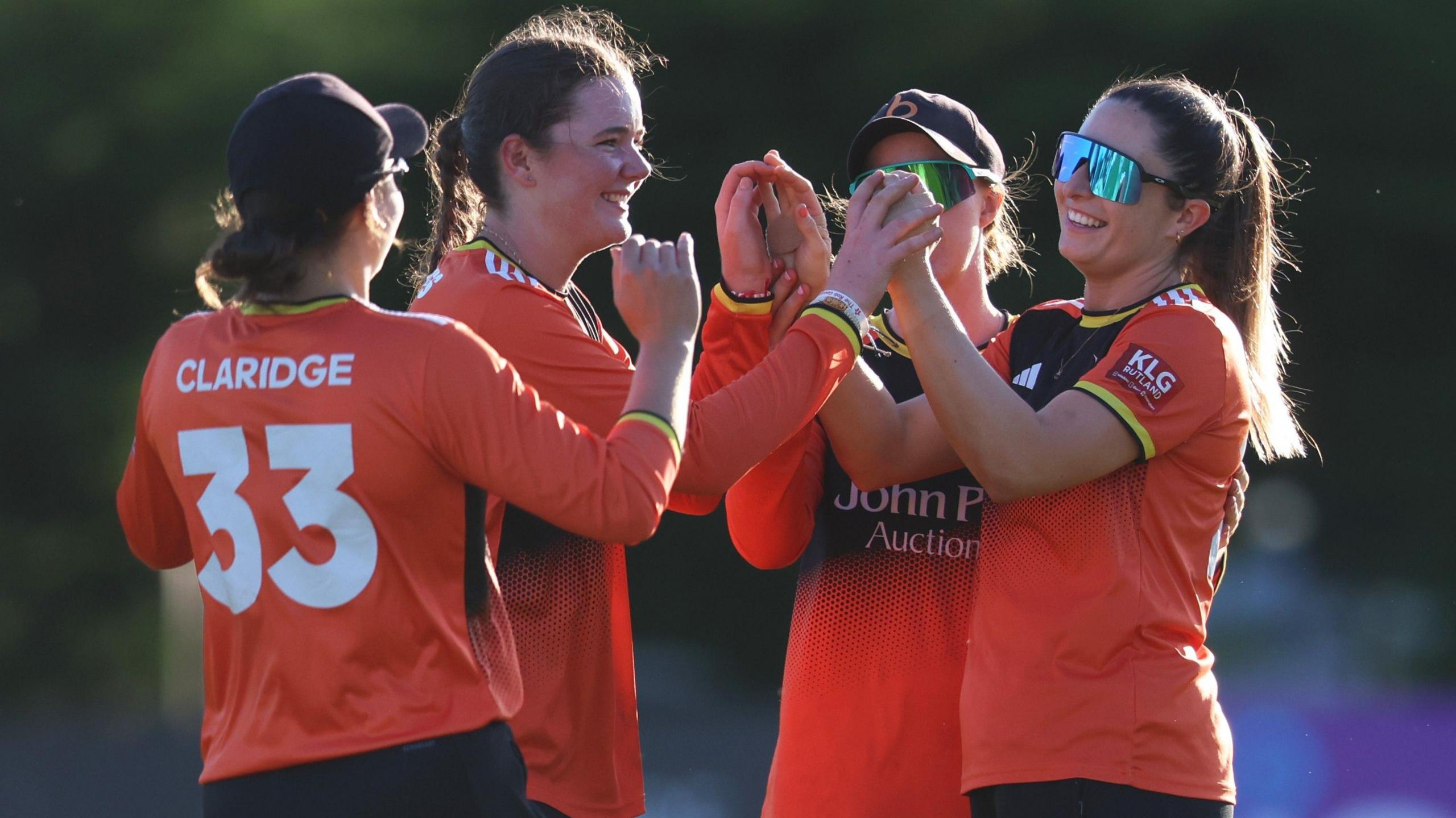 The Blaze celebrate a wicket