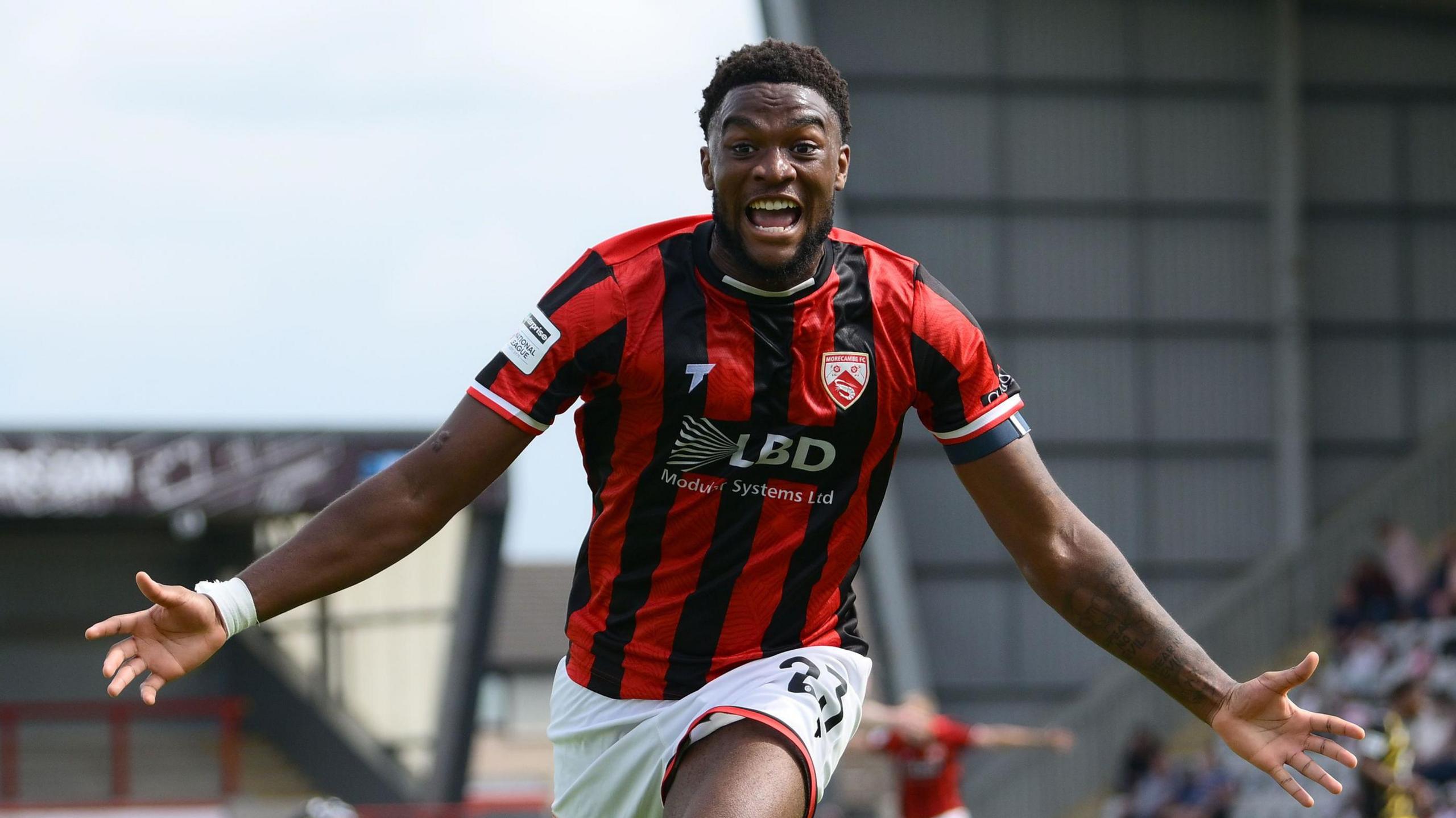 Morecambe's Daniel Ogwuru only signed on Friday