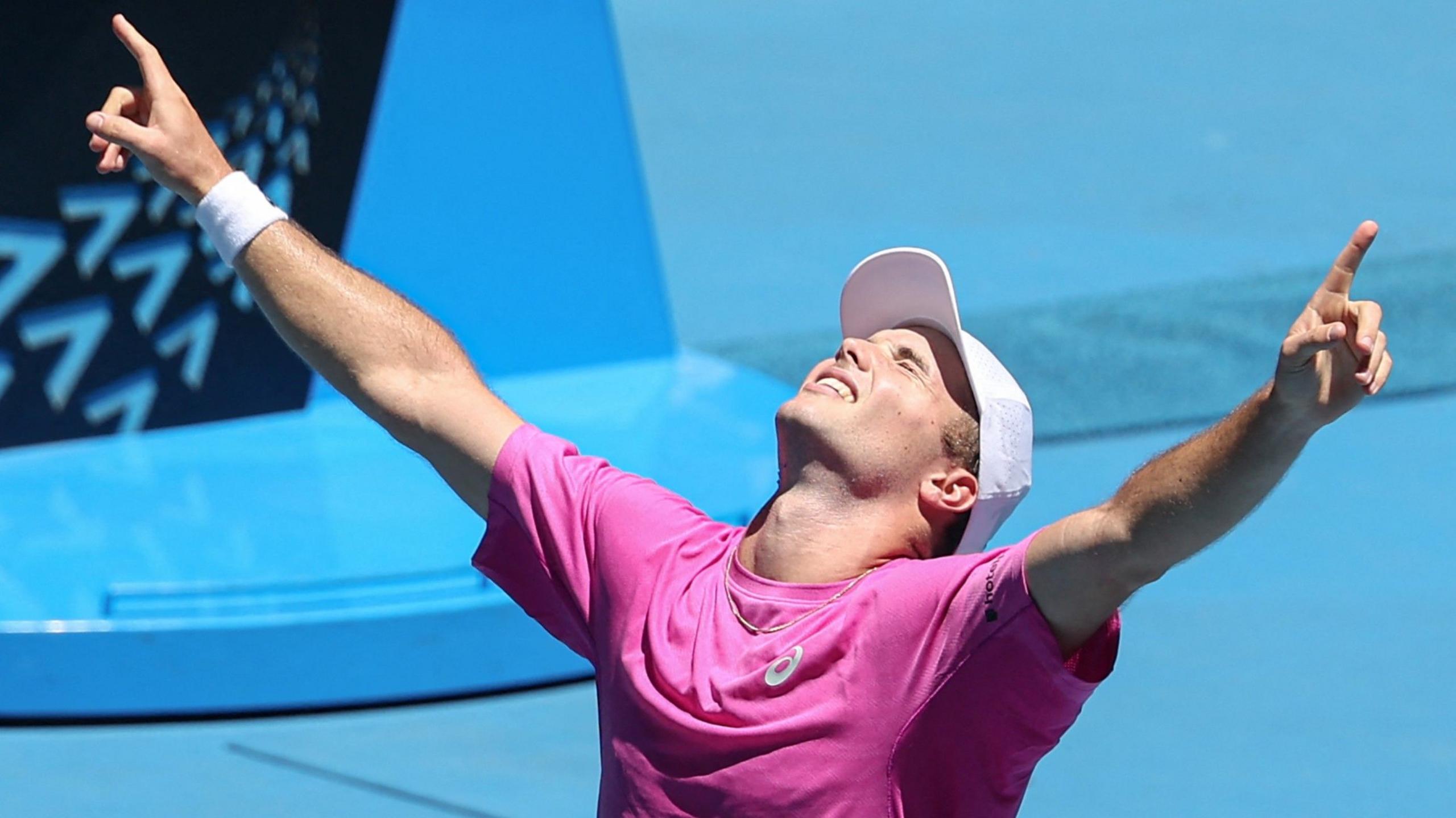 Arthur Fery celebrates victory