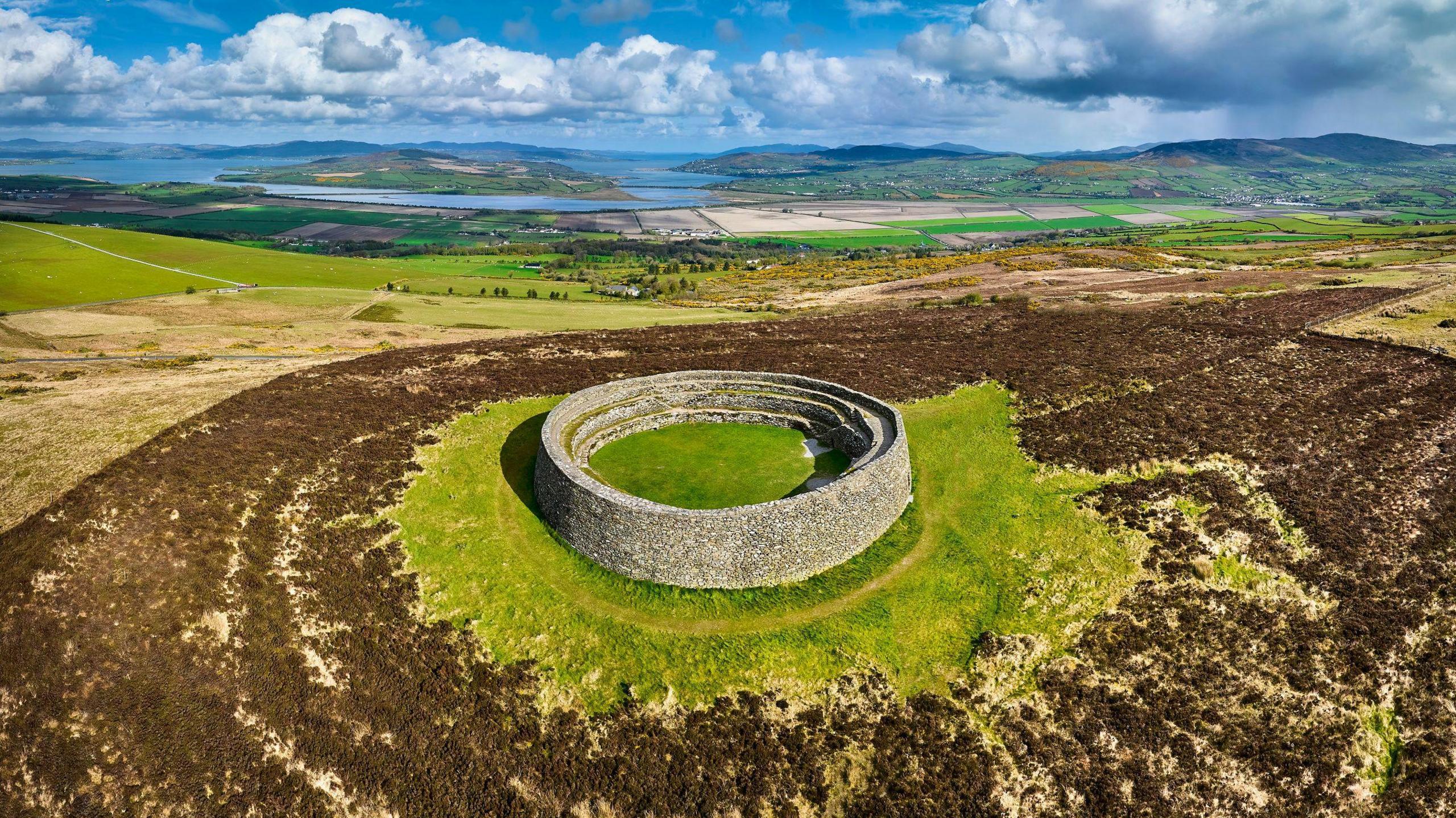 stone fort of Grianán of Aileach in donegal