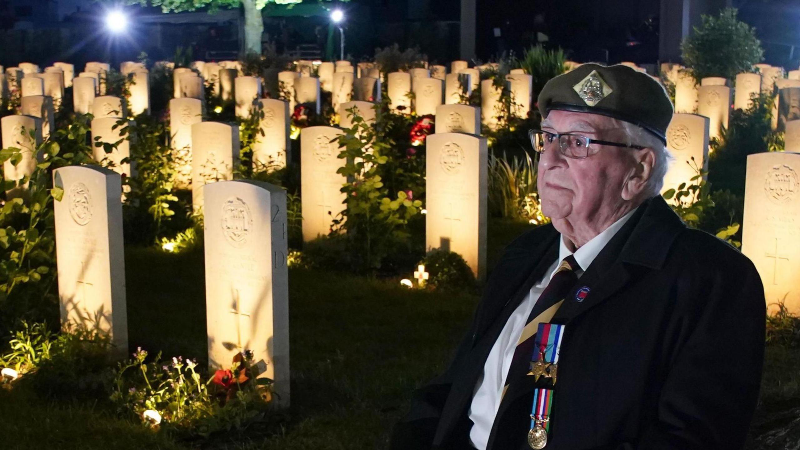 Richard Brock in Bayeux War Cemetery