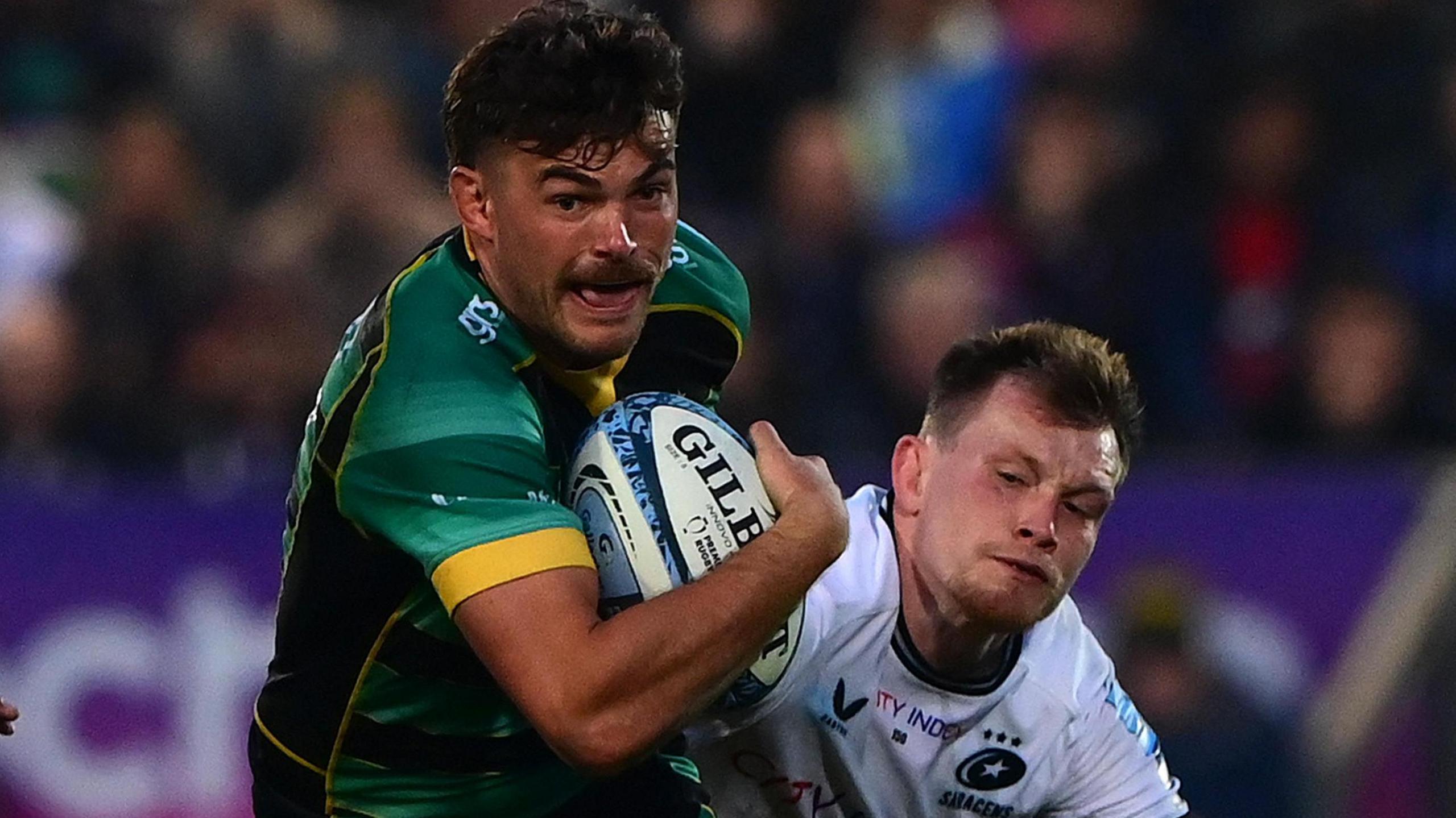 George Furbank playing against Saracens