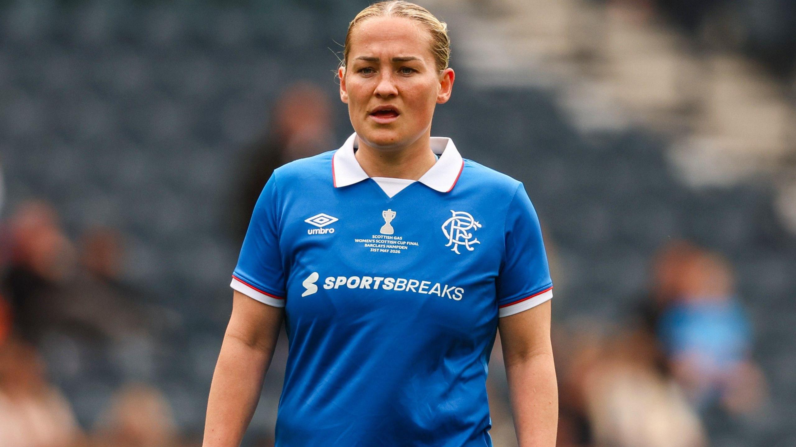Katie Wilkinson scored Rangers' fourth goal against Montrose
