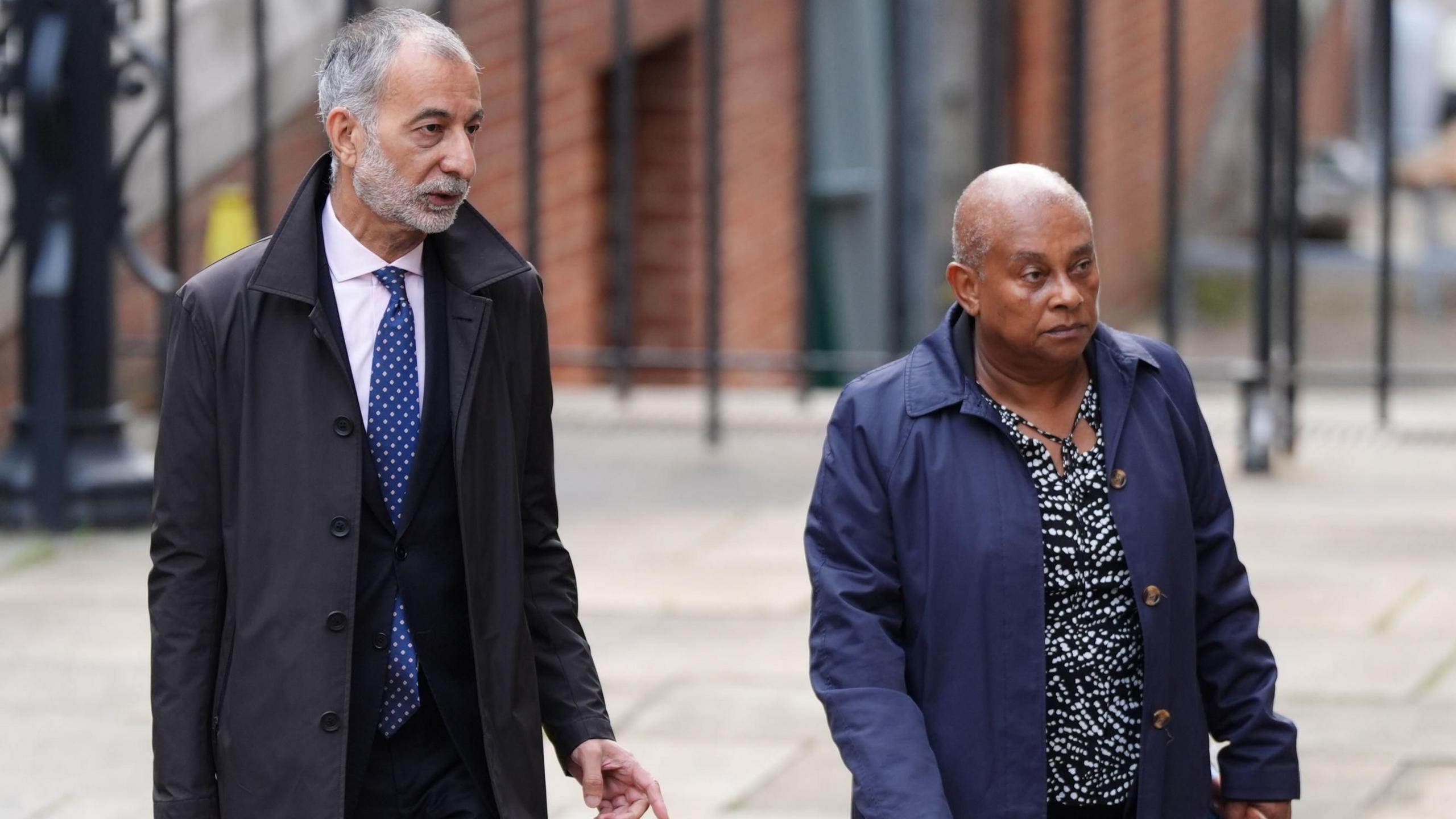 Baroness Lawrence arriving at the court on Wednesday