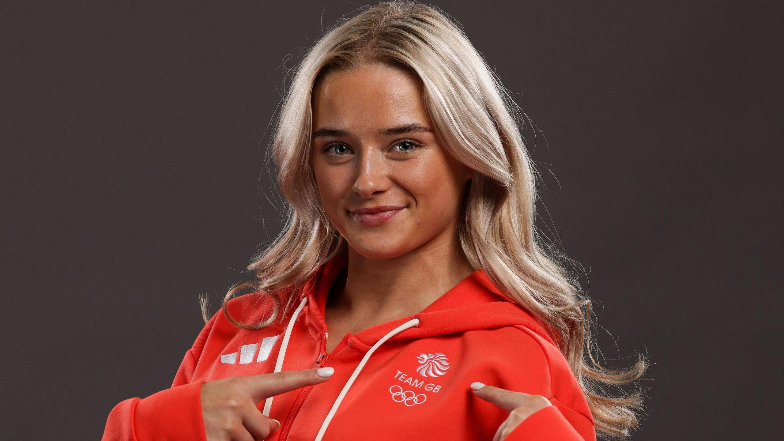 Gymnast Ruby Evans in her Olympic kit