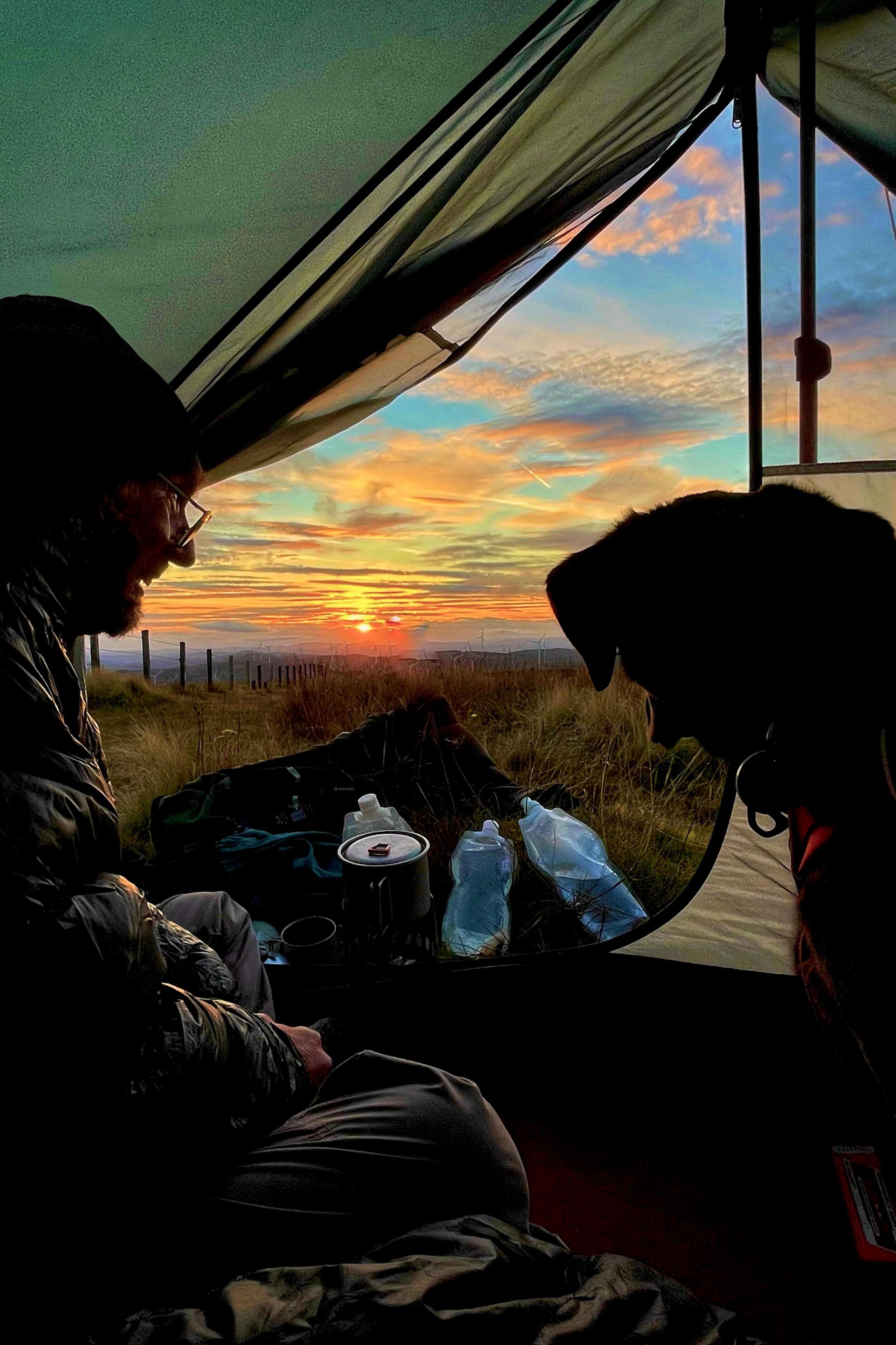  Wild camp on Gathersnow Hill in the Borders